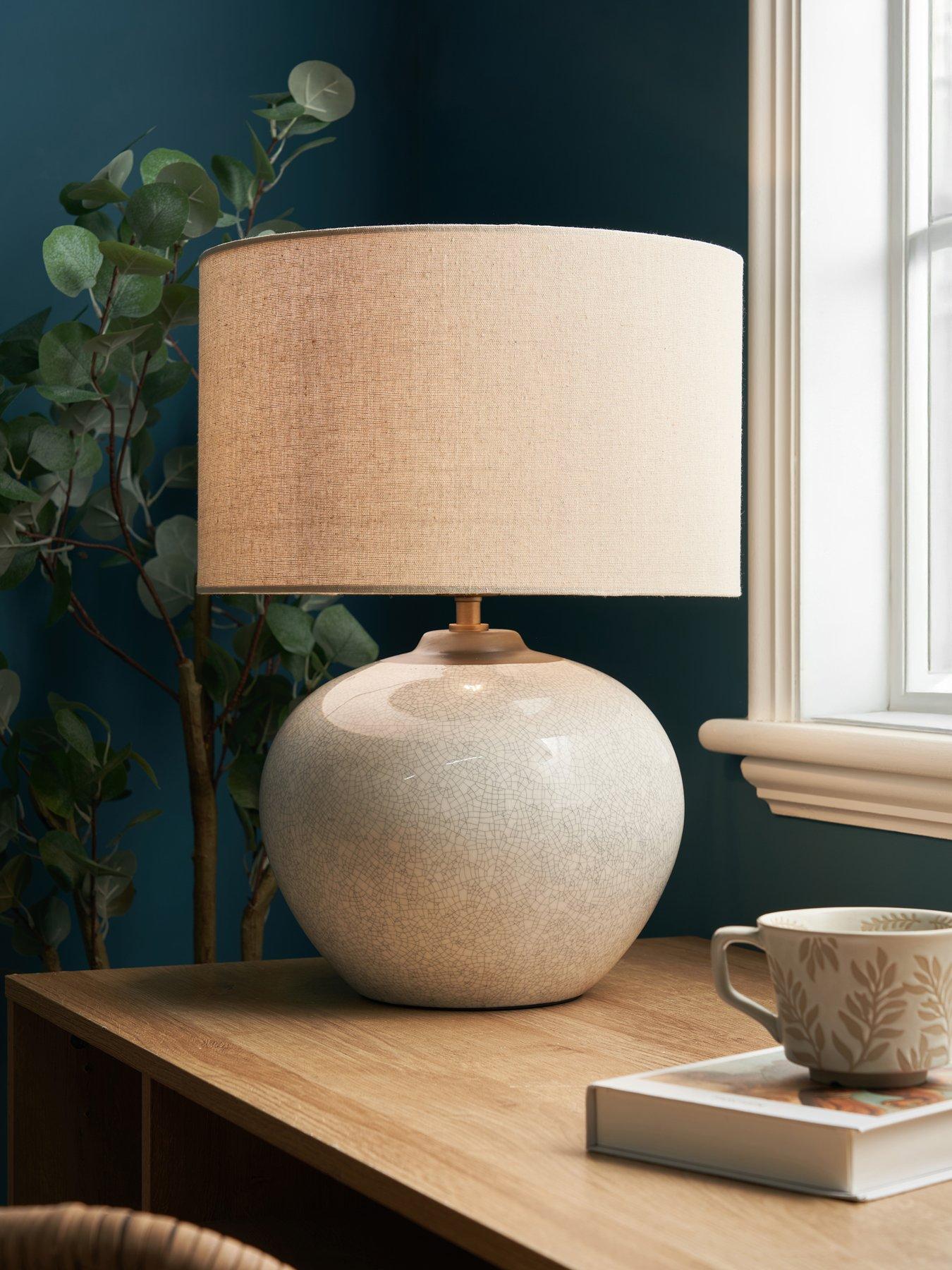 Michelle Keegan Home: Large Crackle Table Lamp
