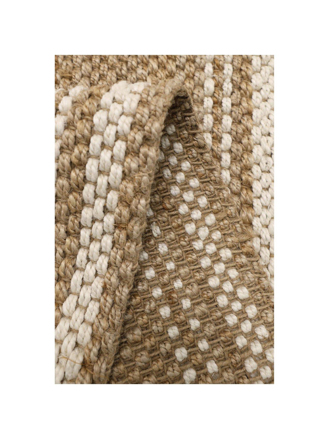 Image 4 of 4 of The Very Collection Jute Stripe Runner - Natural