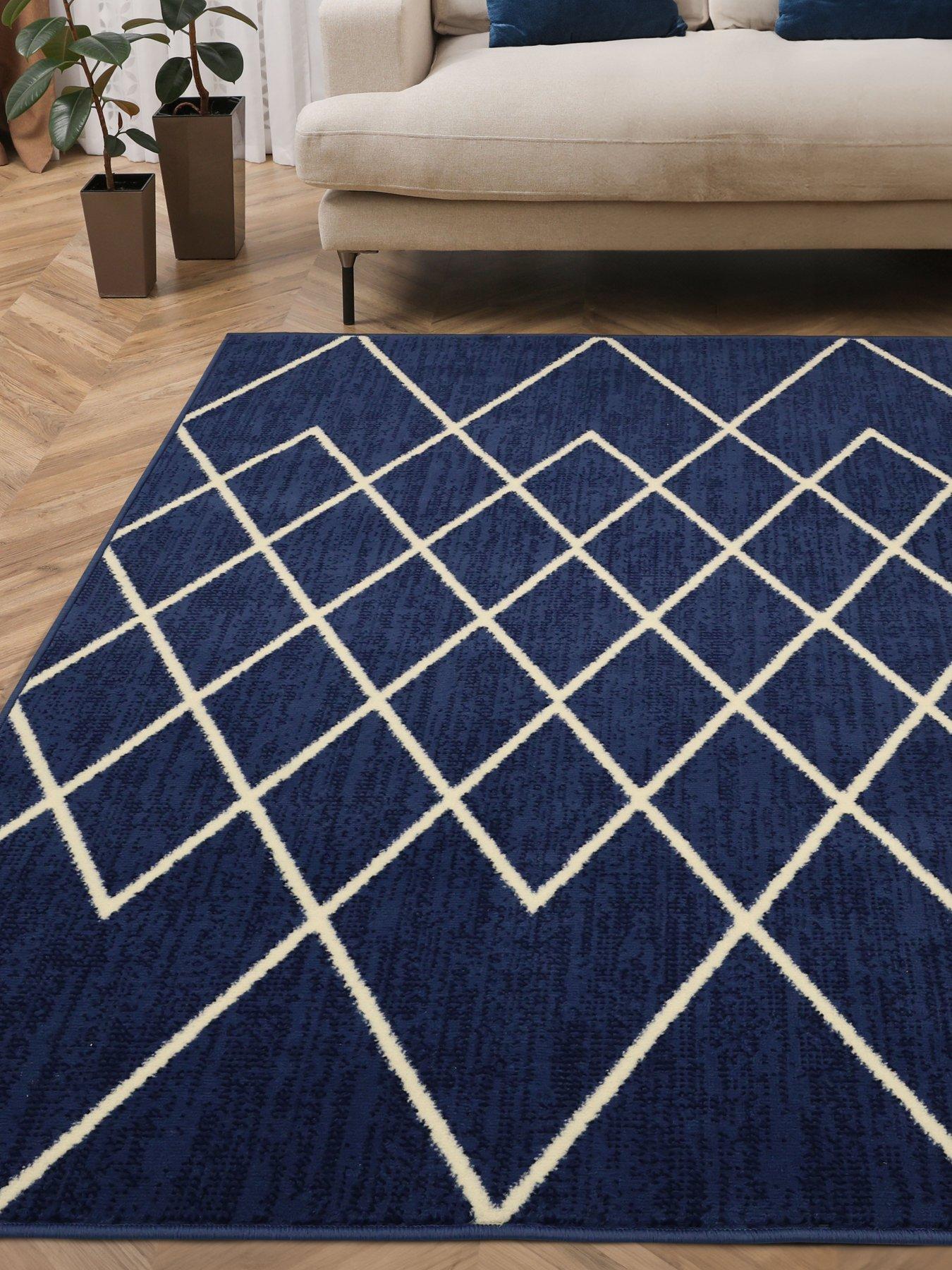 The Very Collection Maestro Berber Denim Blue Rug