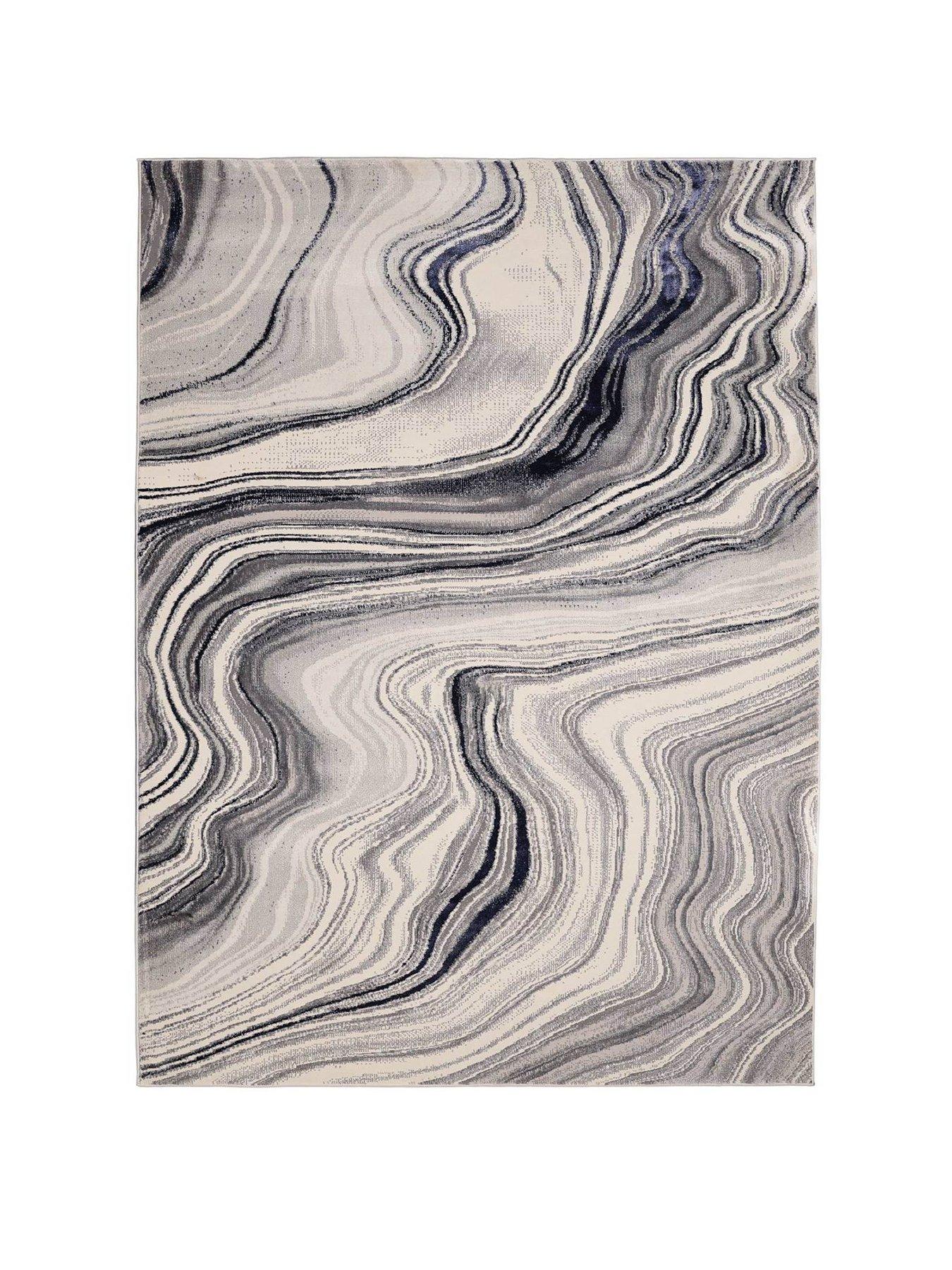 Image 2 of 5 of Dusk Wave Navy Rug