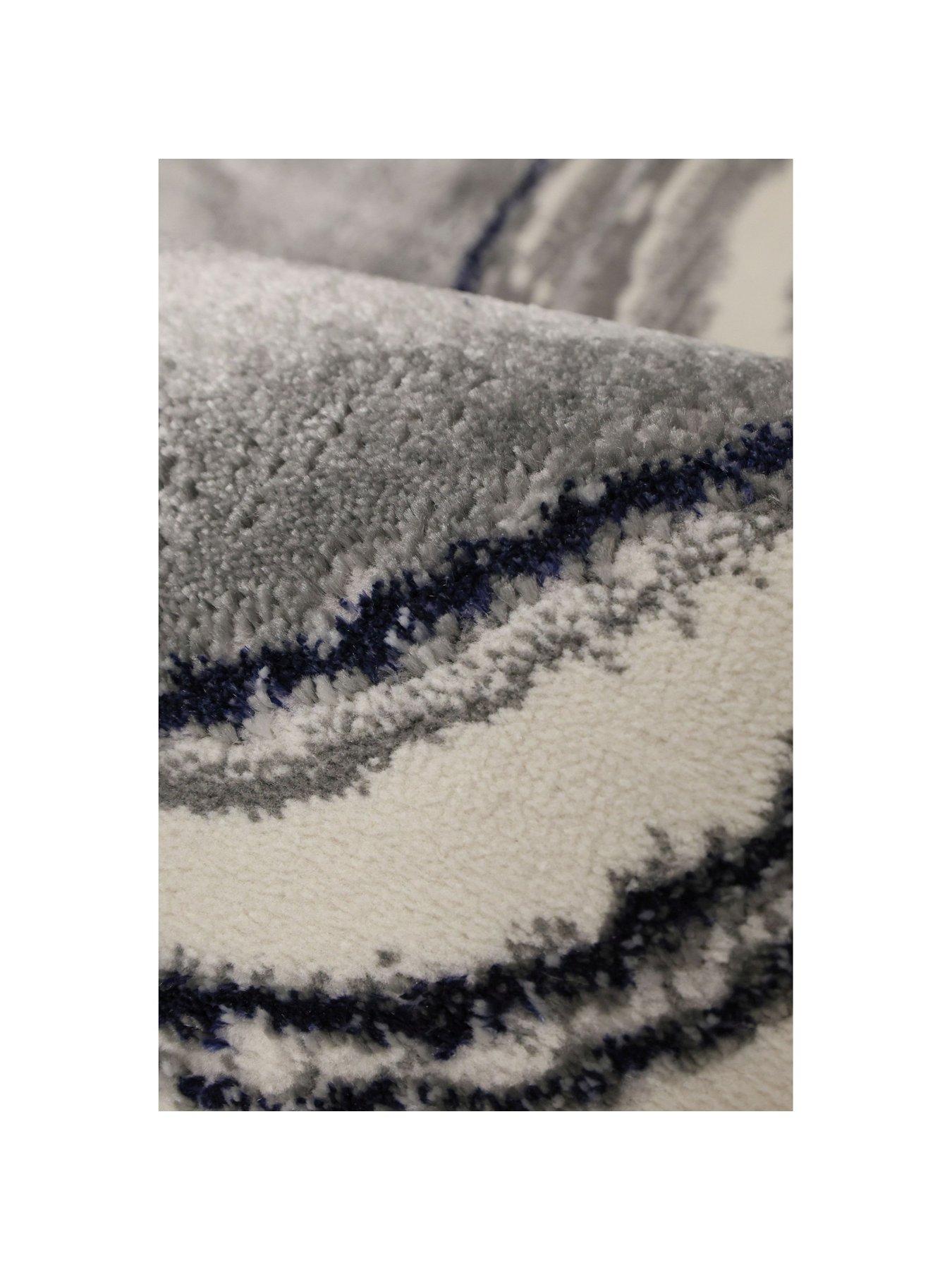 Image 4 of 5 of Dusk Wave Navy Rug