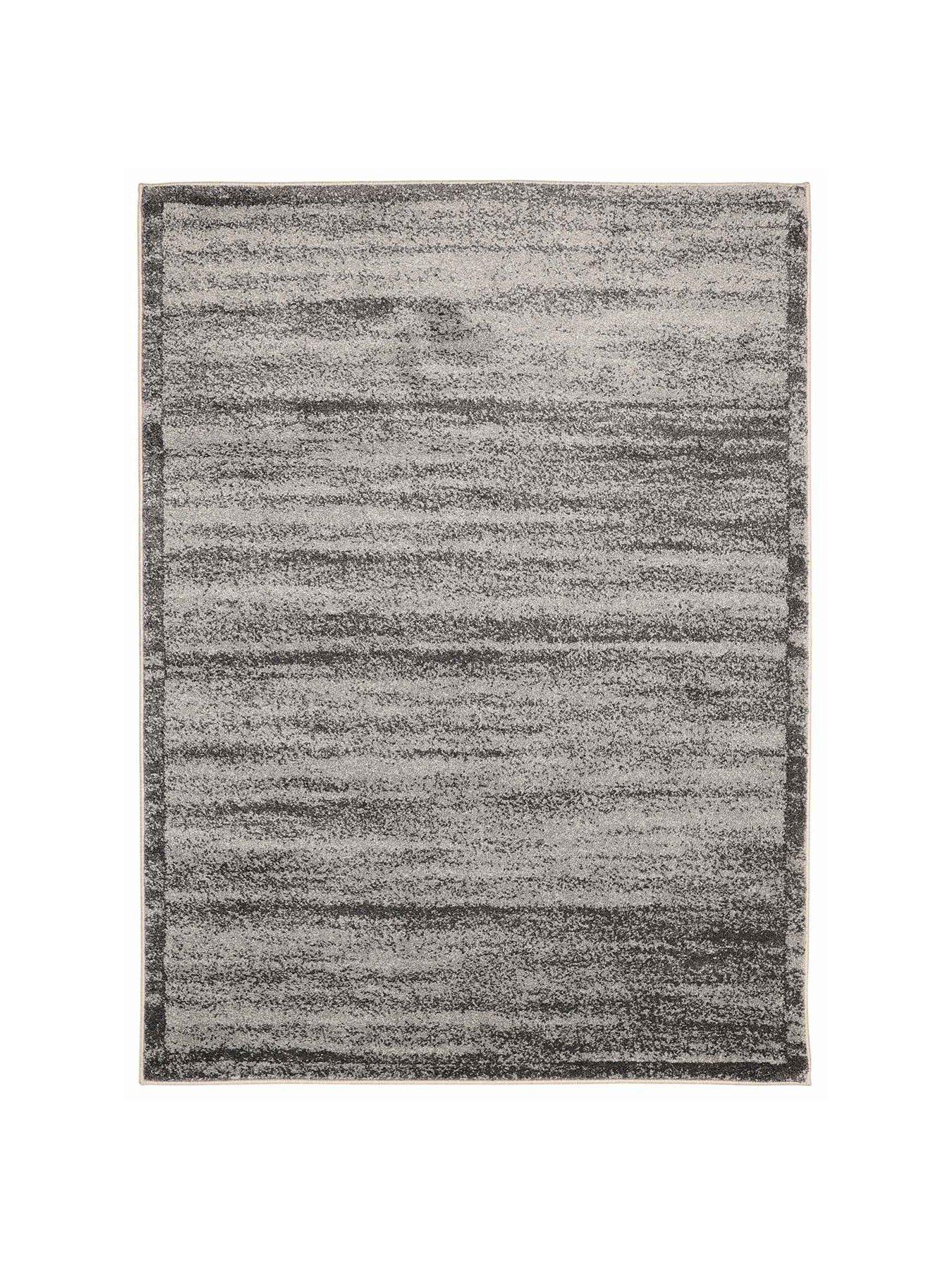 Image 2 of 4 of The Very Collection Freya Border Rug - Charcoal