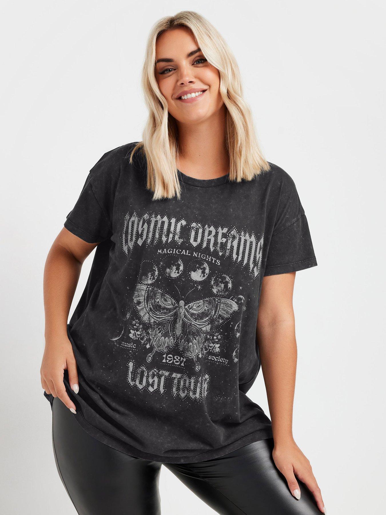 undefined Curve Placement T-shirt - Grey