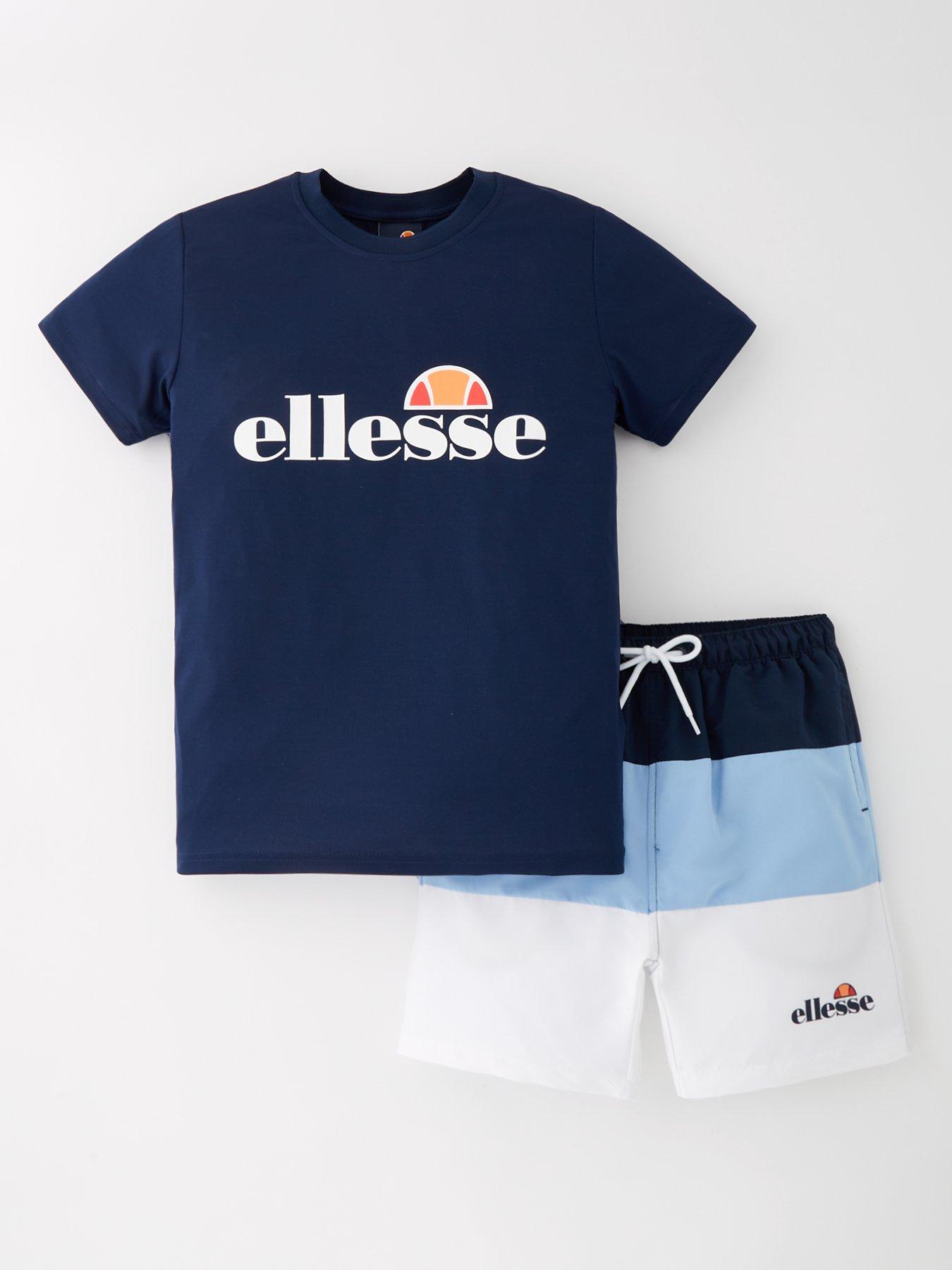 undefined Junior Boys Vescia T-Shirt  &  Swimshort Set - Navy