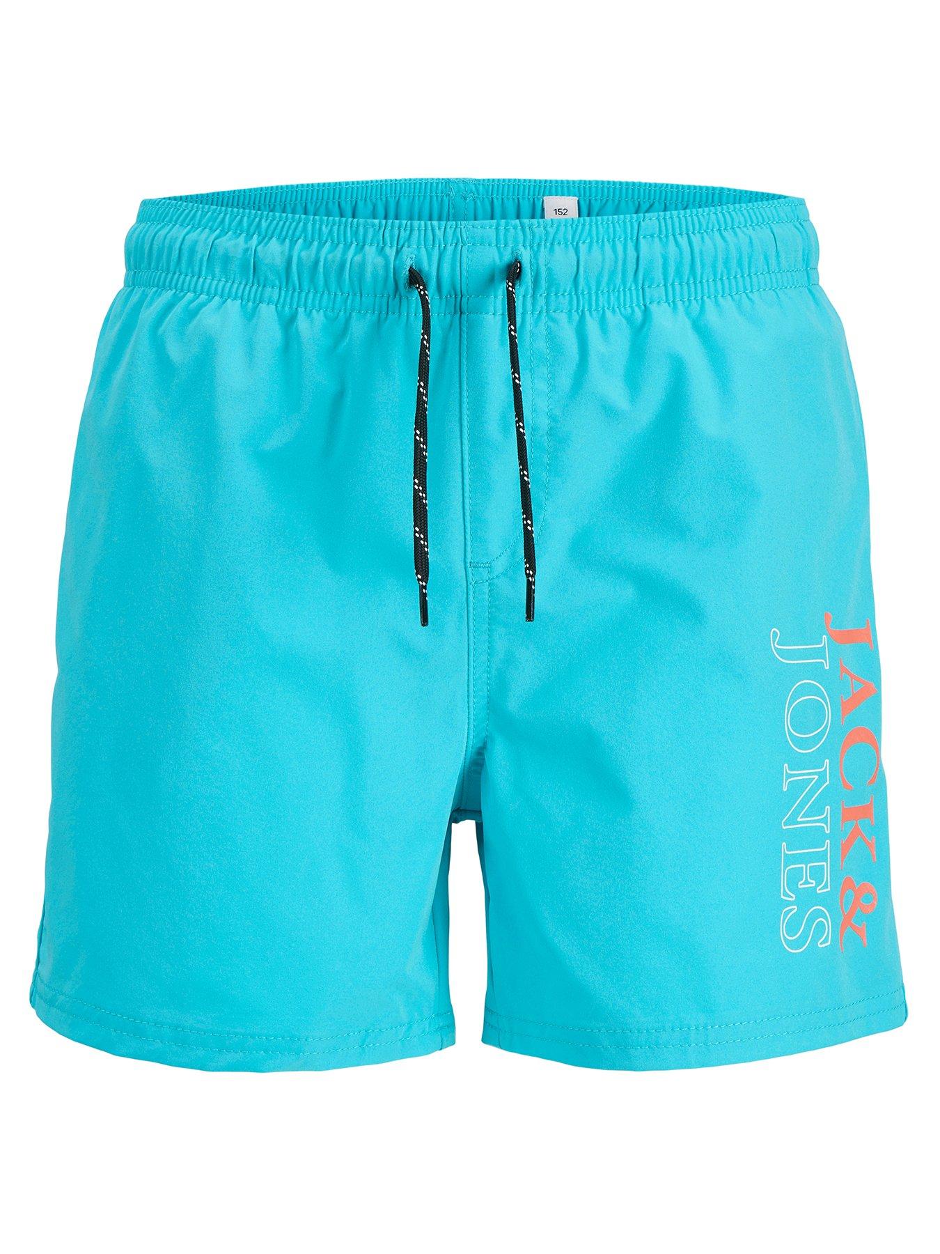 undefined Boys Maui Double Logo Swim Shorts - Light Blue