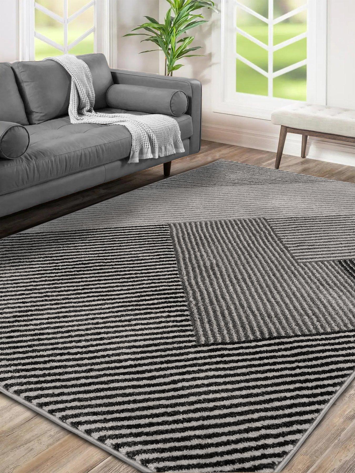 Product photograph of Very Home Horizon Diamonds Rug from very.co.uk