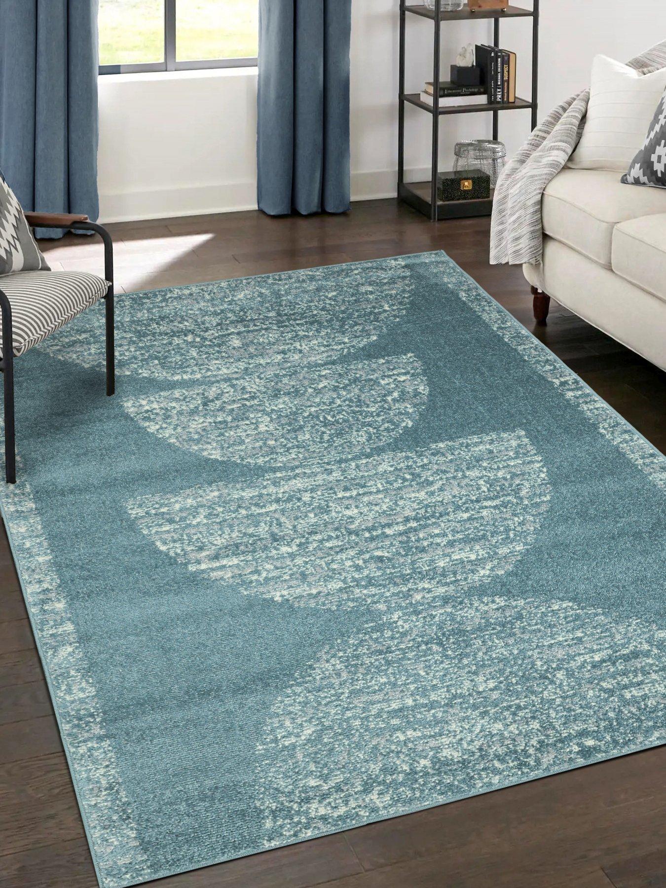 undefined Juno Semi Circle Rug - Denim Blue