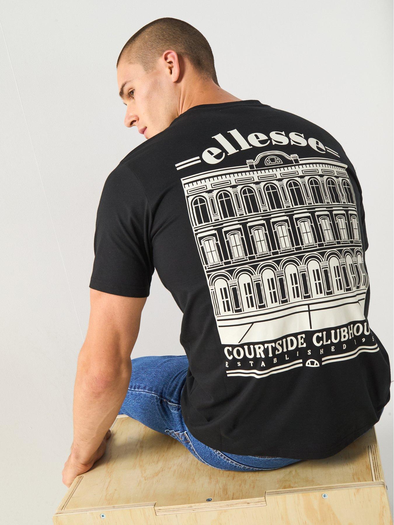 undefined Mens Courtside Club T-Shirt - Black
