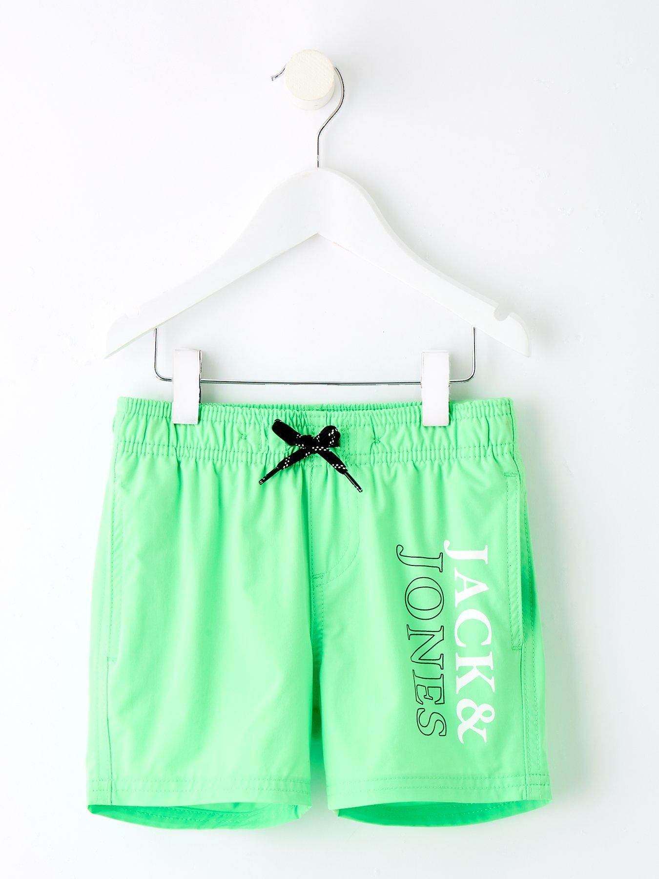 undefined Younger Boys Maui Double Logo Swim Shorts - Summer Green