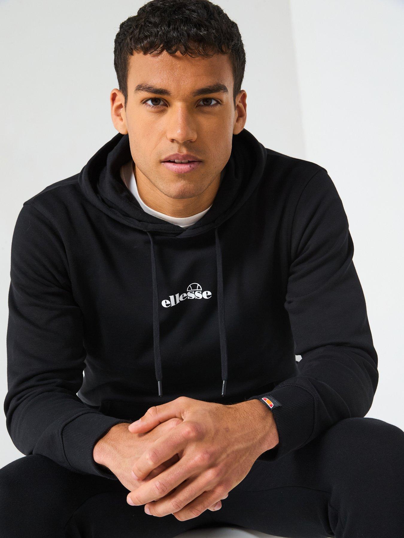 Image 4 of 6 of Ellesse Mens Pershuta Overhead Hoodie - Black