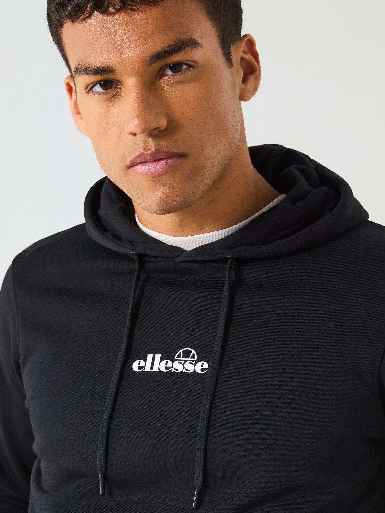 Image 6 of 6 of Ellesse Mens Pershuta Overhead Hoodie - Black