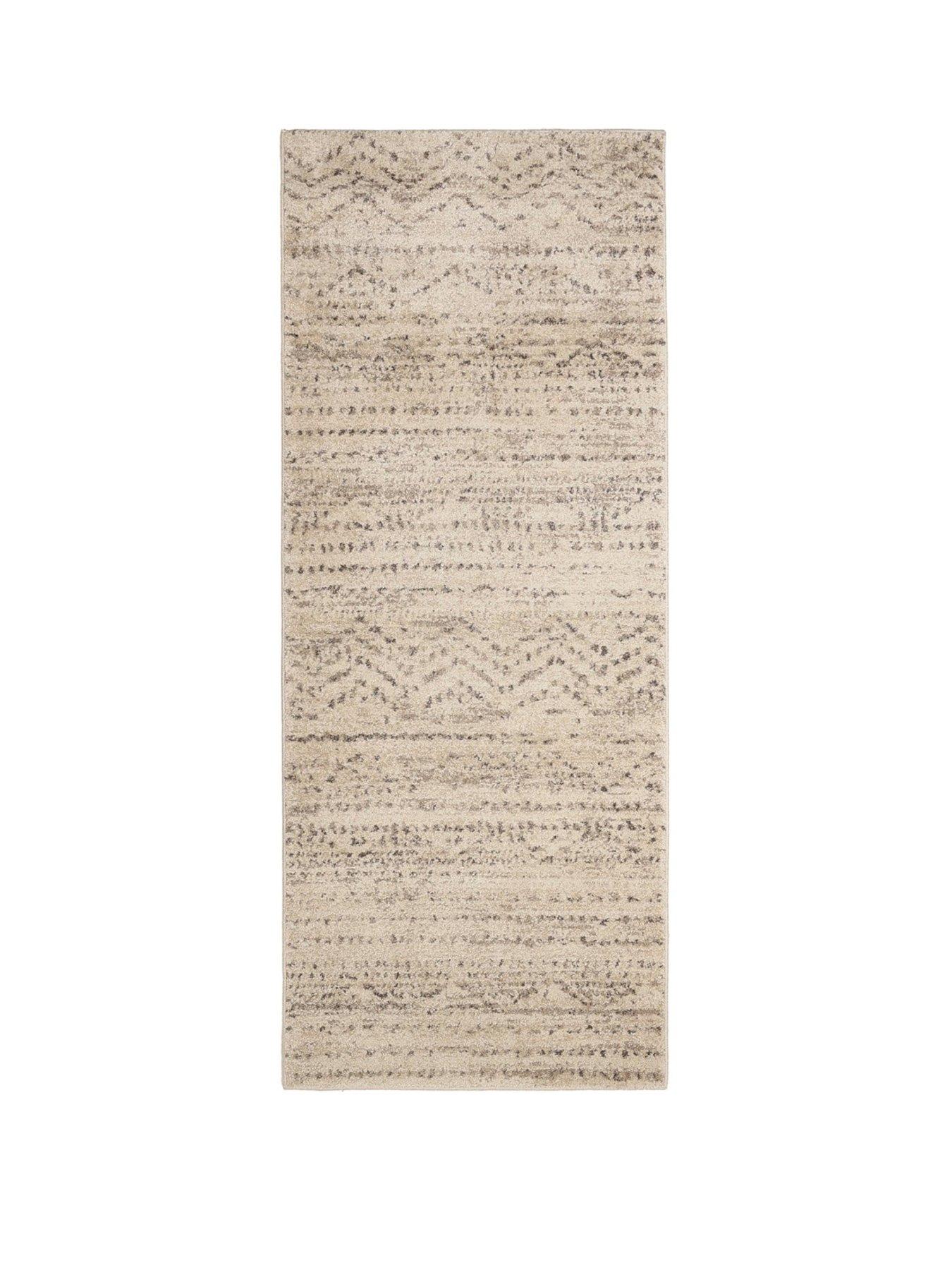 Image 2 of 4 of The Very Collection Freya Patterned Natural Runner 80X200cm