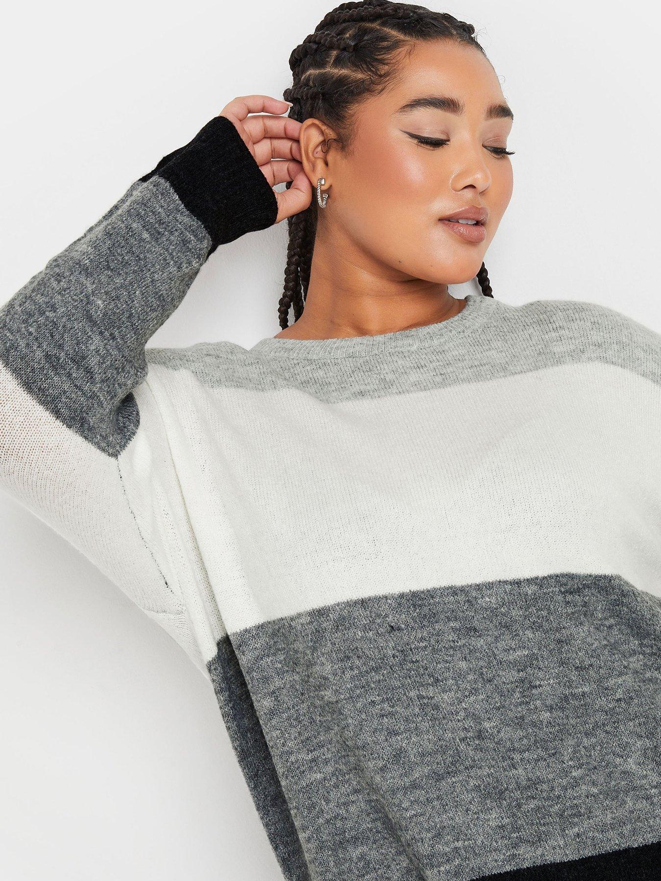 Image 4 of 4 of Yours Curve Colourblock Jumper