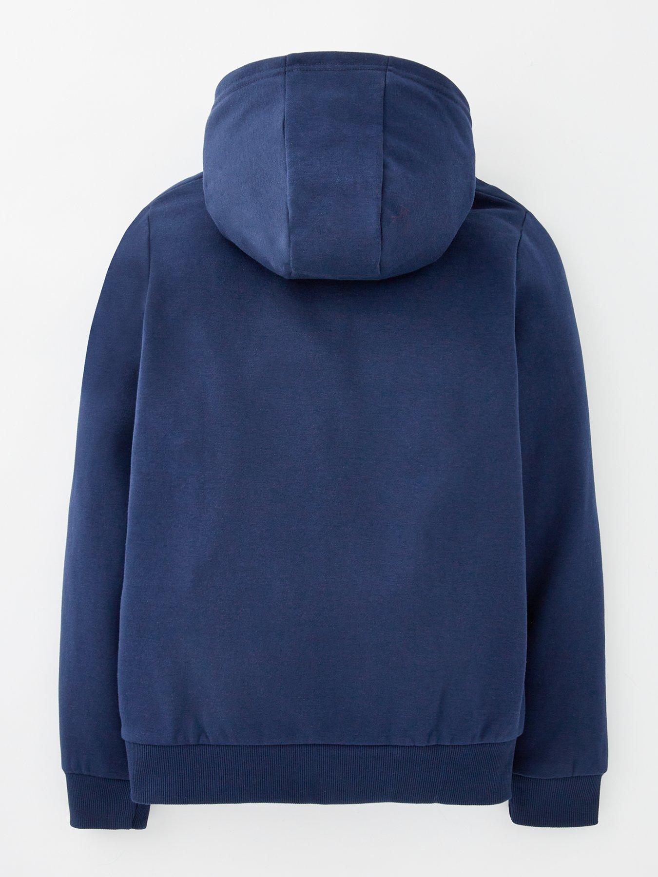 Image 2 of 4 of Ellesse Junior Boys Ellibro Overhead Hoodie - Navy