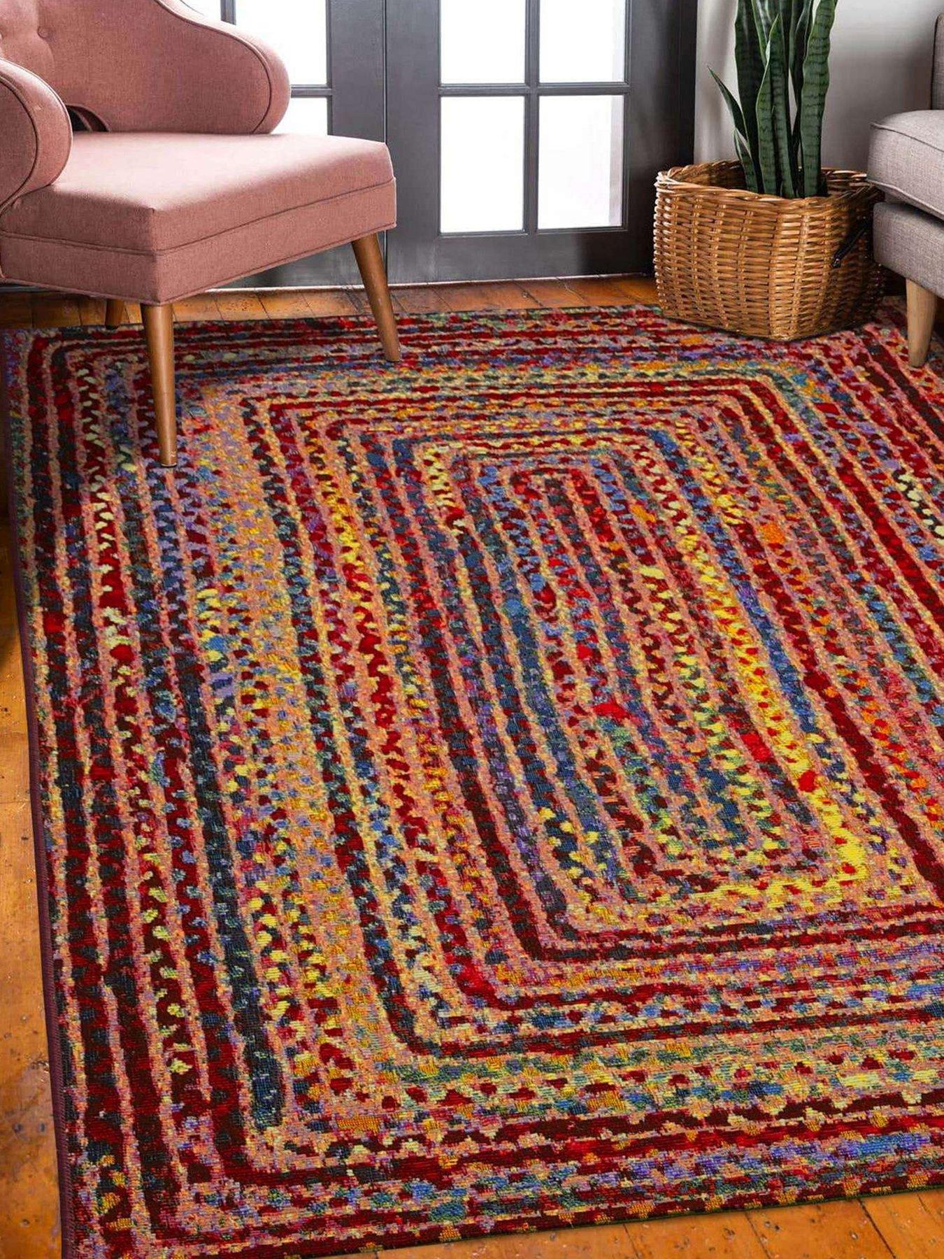 Product photograph of Very Home Tropico Indoor Outdoor Bordered Rug from very.co.uk