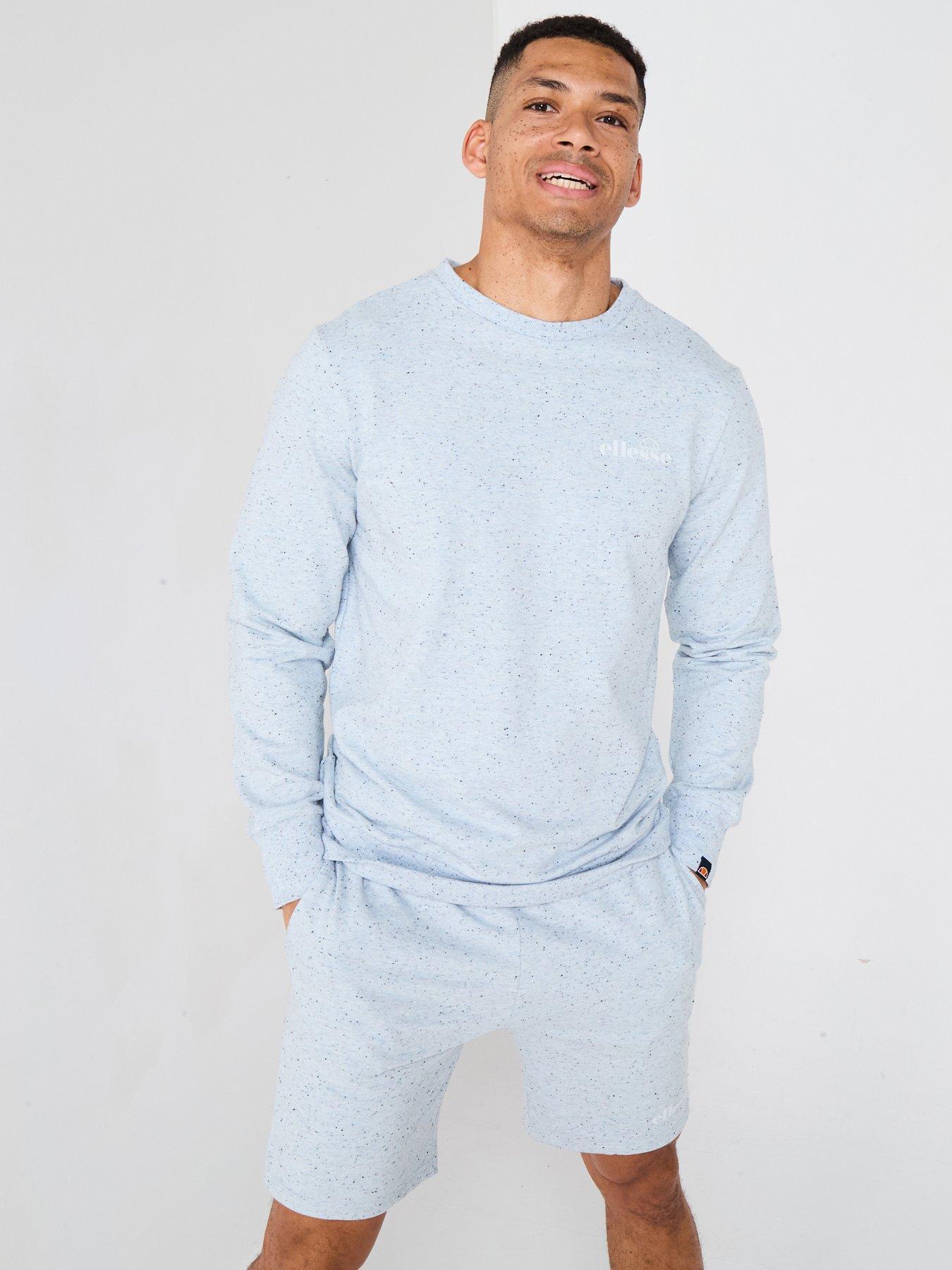 undefined Mens Very Exclusive Miscuglio Crew And Short Set - Blue Speckle