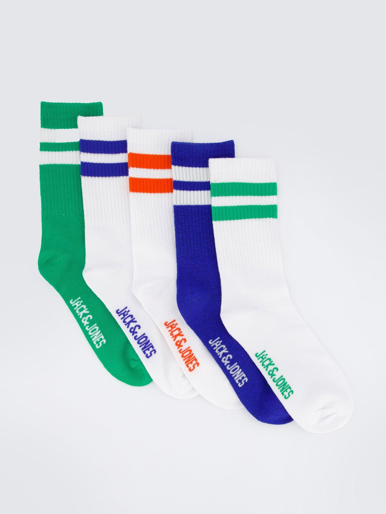 undefined Boys 5 Pack Delhi Tennis Socks - White