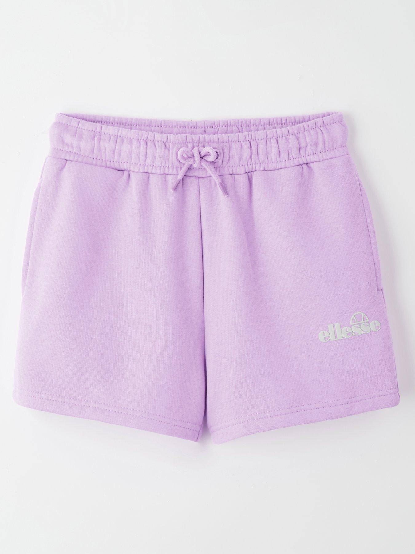 Image 1 of 4 of Ellesse Junior Girls Chiffon Shorts - Purple