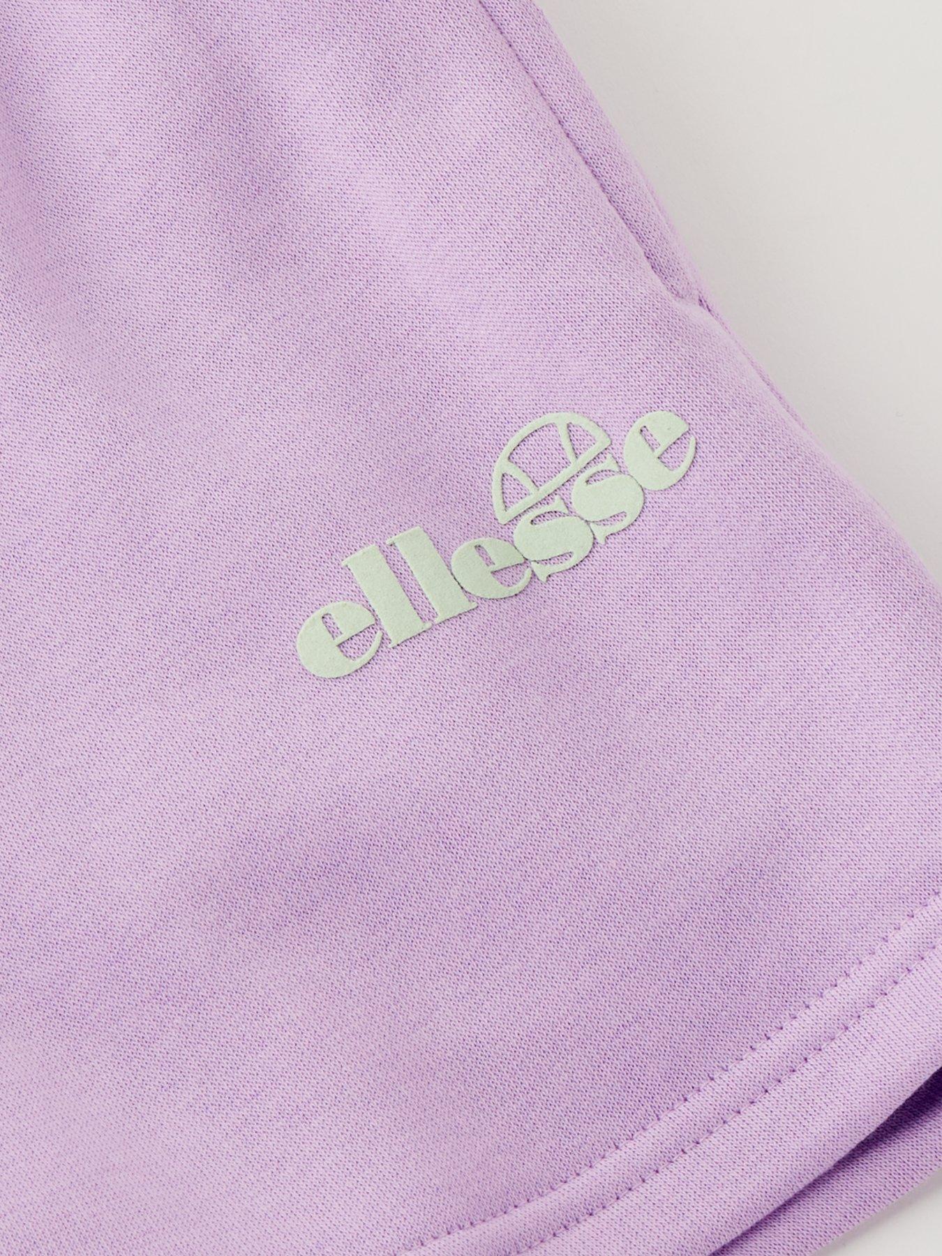 Image 4 of 4 of Ellesse Junior Girls Chiffon Shorts - Purple