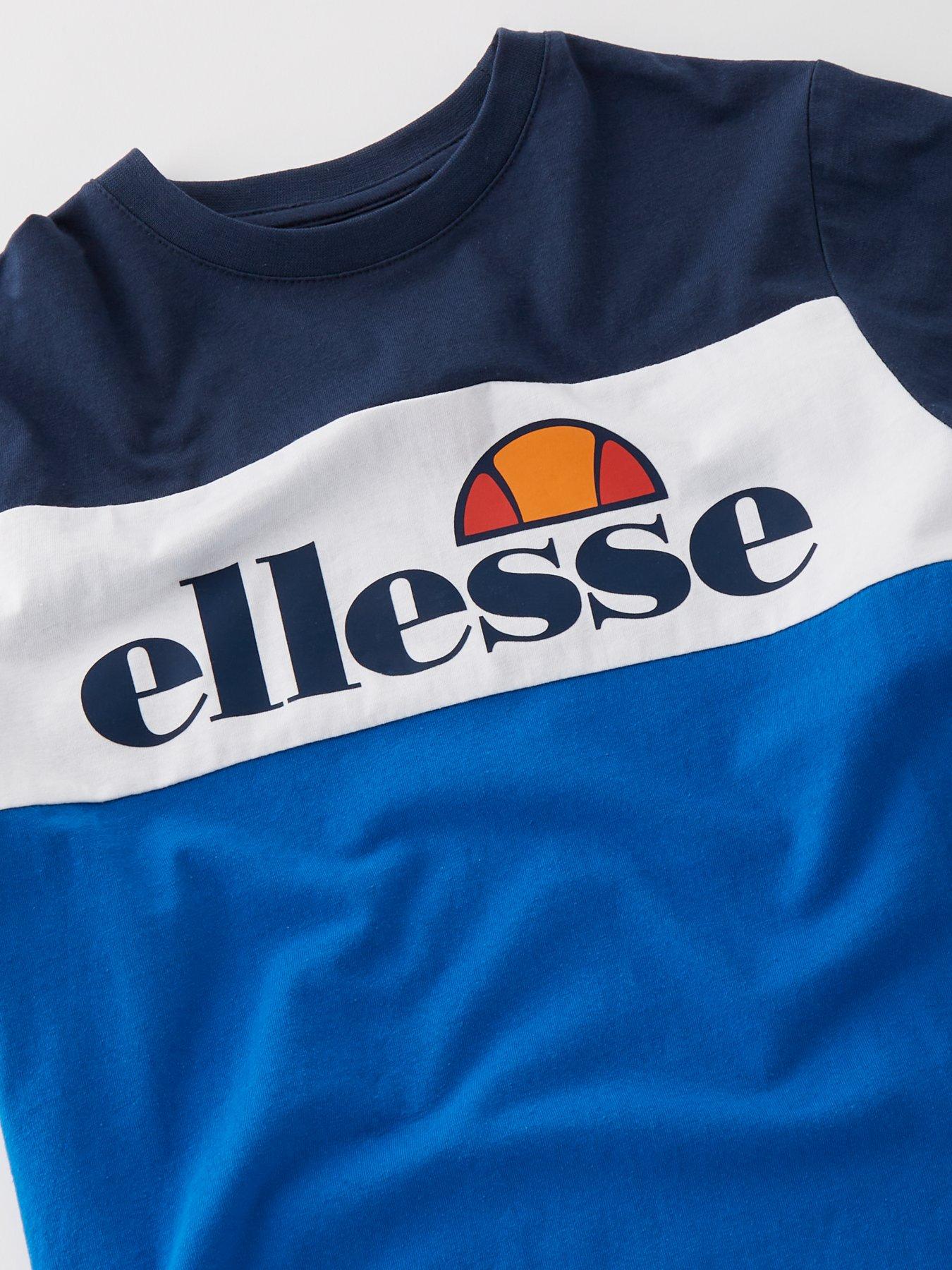 Image 3 of 4 of Ellesse Junior Boys Forano T-Shirt &amp; Short Set - Navy