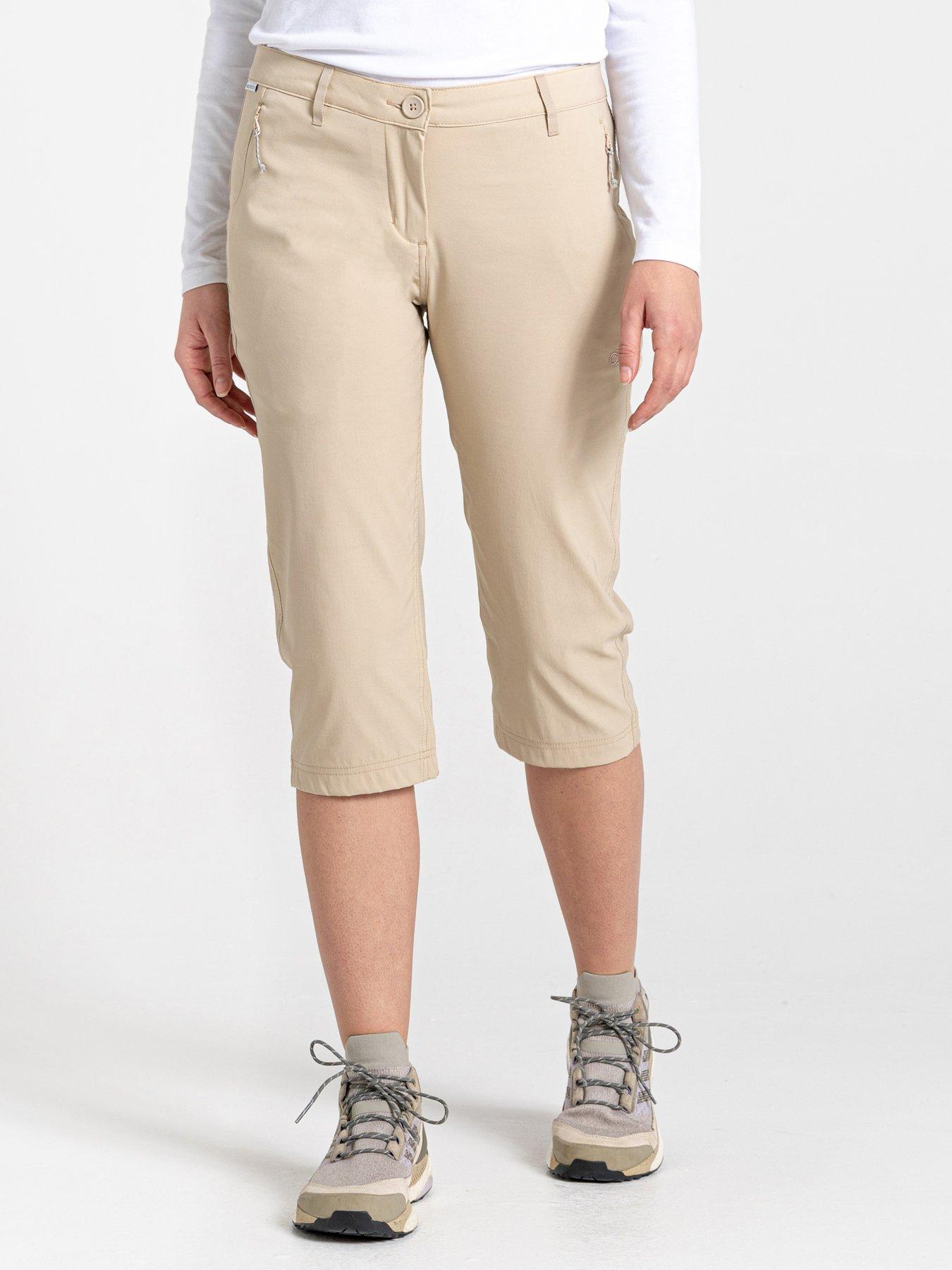Image 1 of 6 of Craghoppers Womens Kiwi Pro II Cropped Trouser - Desert Sand Beige