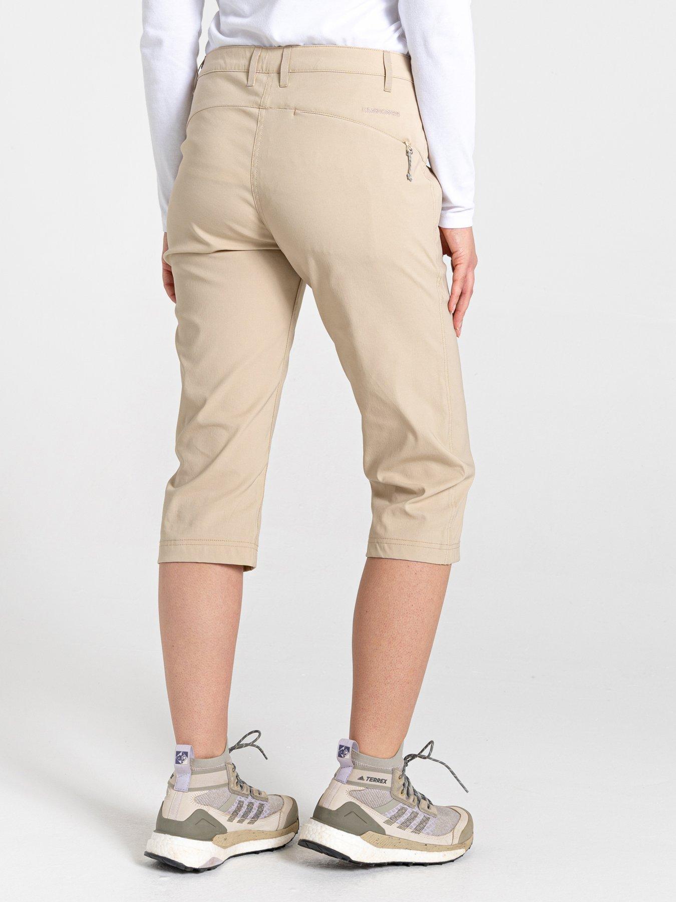 Image 2 of 6 of Craghoppers Womens Kiwi Pro II Cropped Trouser - Desert Sand Beige