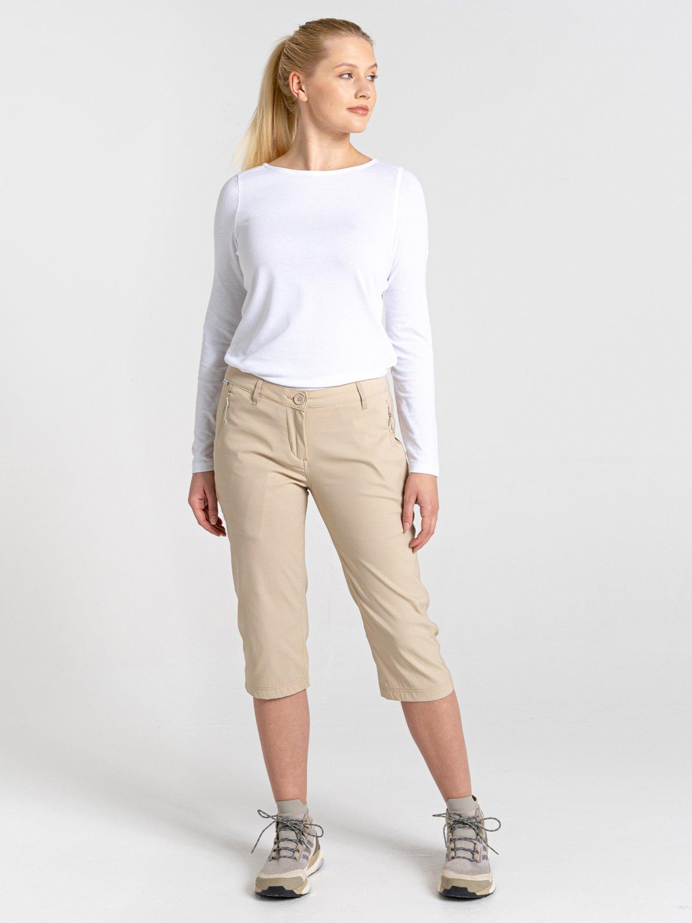 Image 6 of 6 of Craghoppers Womens Kiwi Pro II Cropped Trouser - Desert Sand Beige