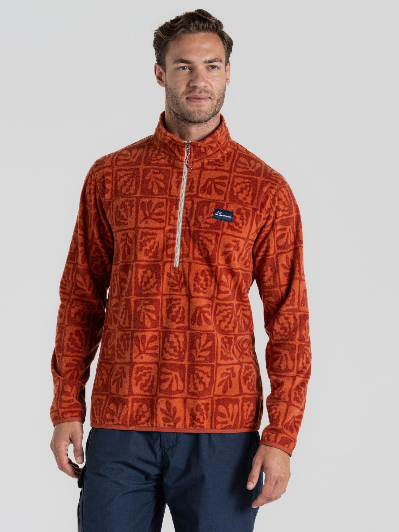 undefined Mens Galdie Half Zip Fleece -Red Beach Print