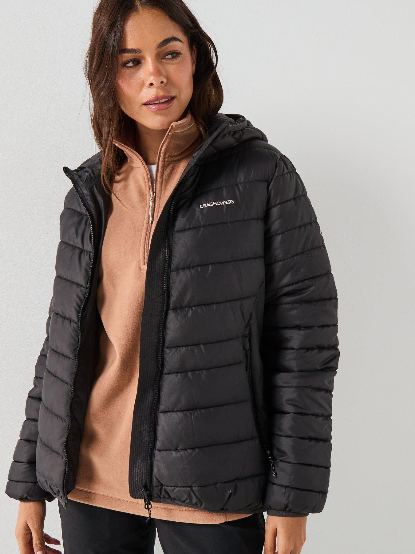 Craghoppers Women's Black Compresslite Ix Hooded Water Repellent Insulating Jacket In | : Size 20 - Image 6