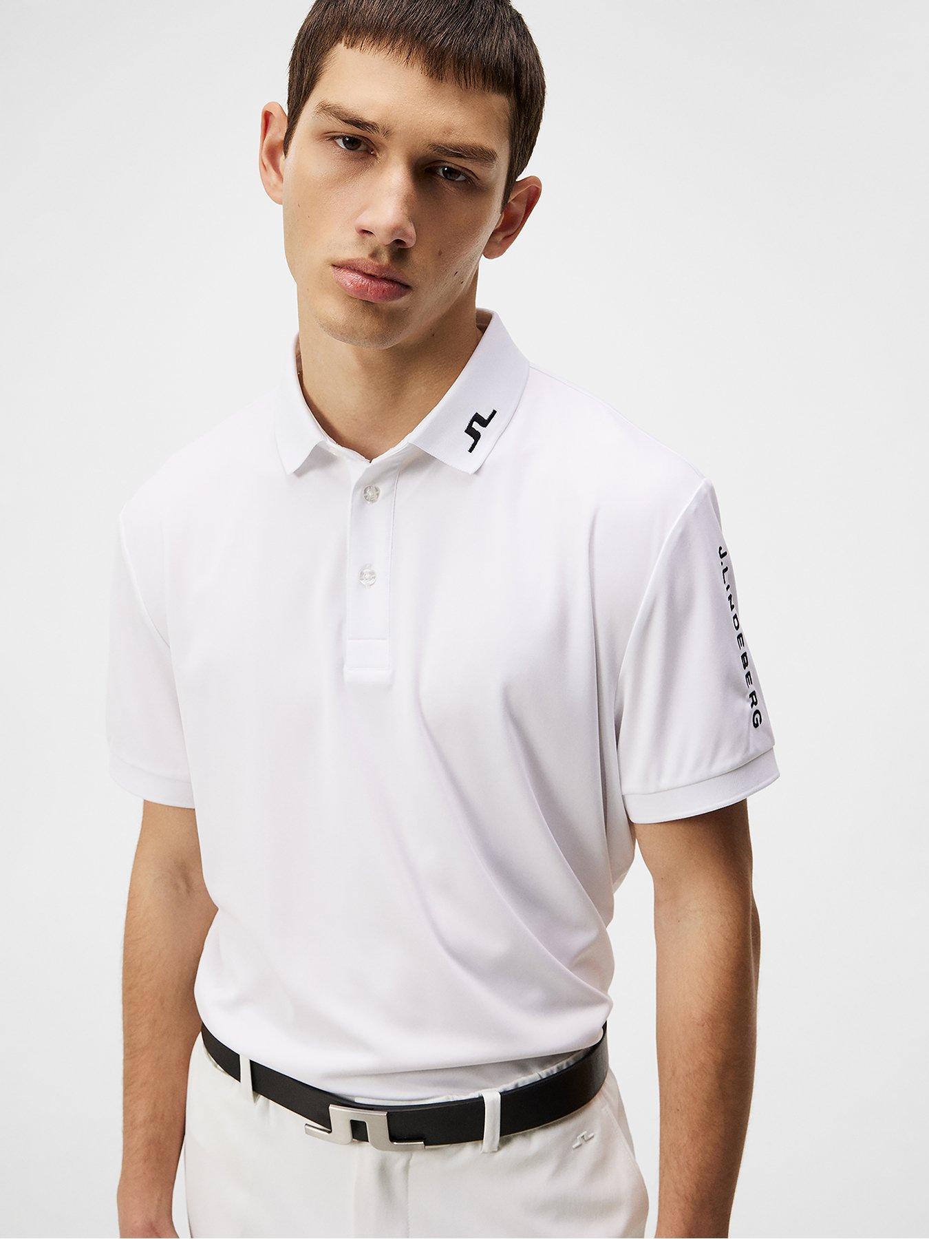 undefined Mens Golf Tour Tech Reg Fit Polo - White