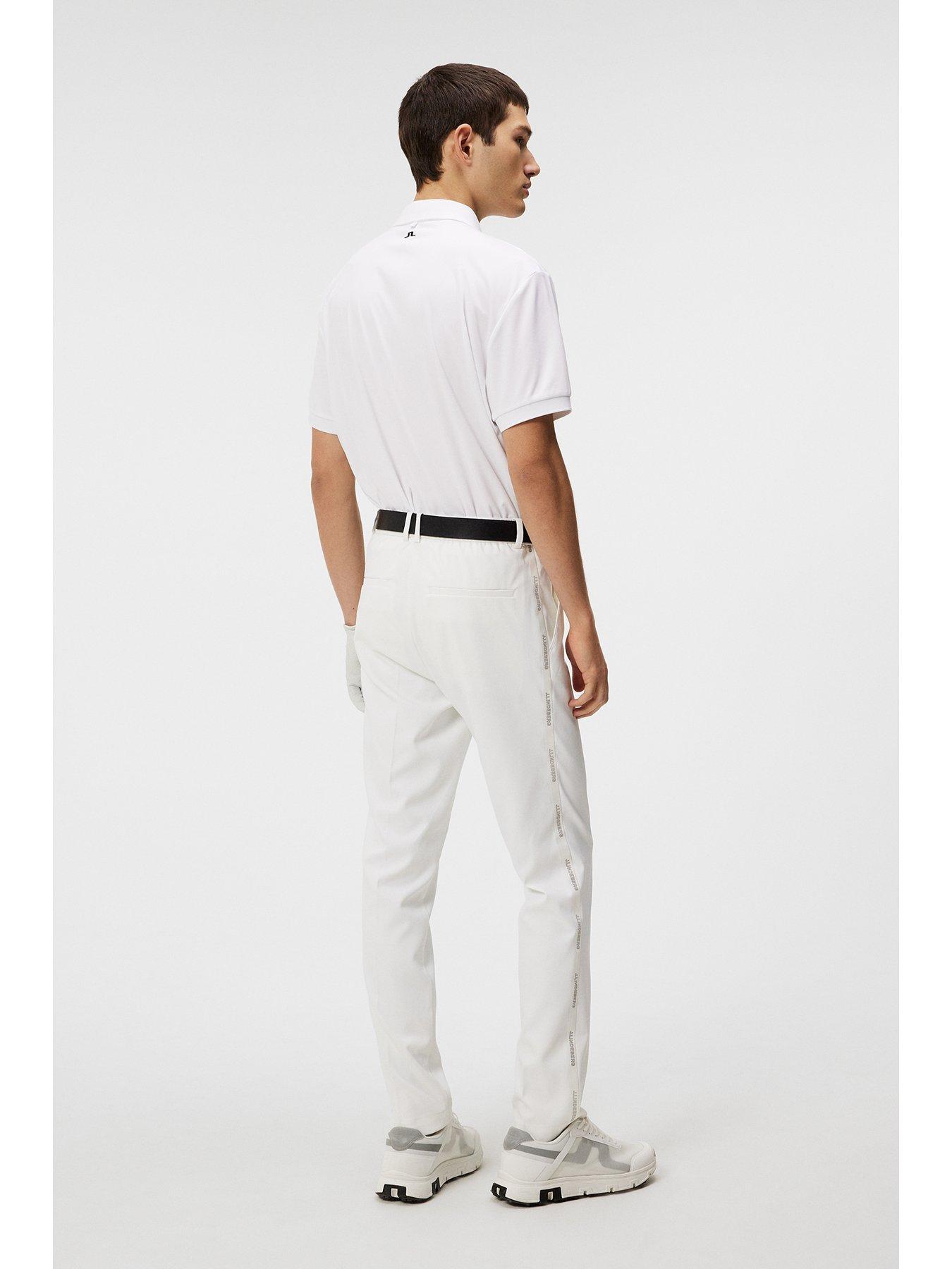 Image 2 of 6 of J LINDEBERG Mens Golf Tour Tech Reg Fit Polo - White