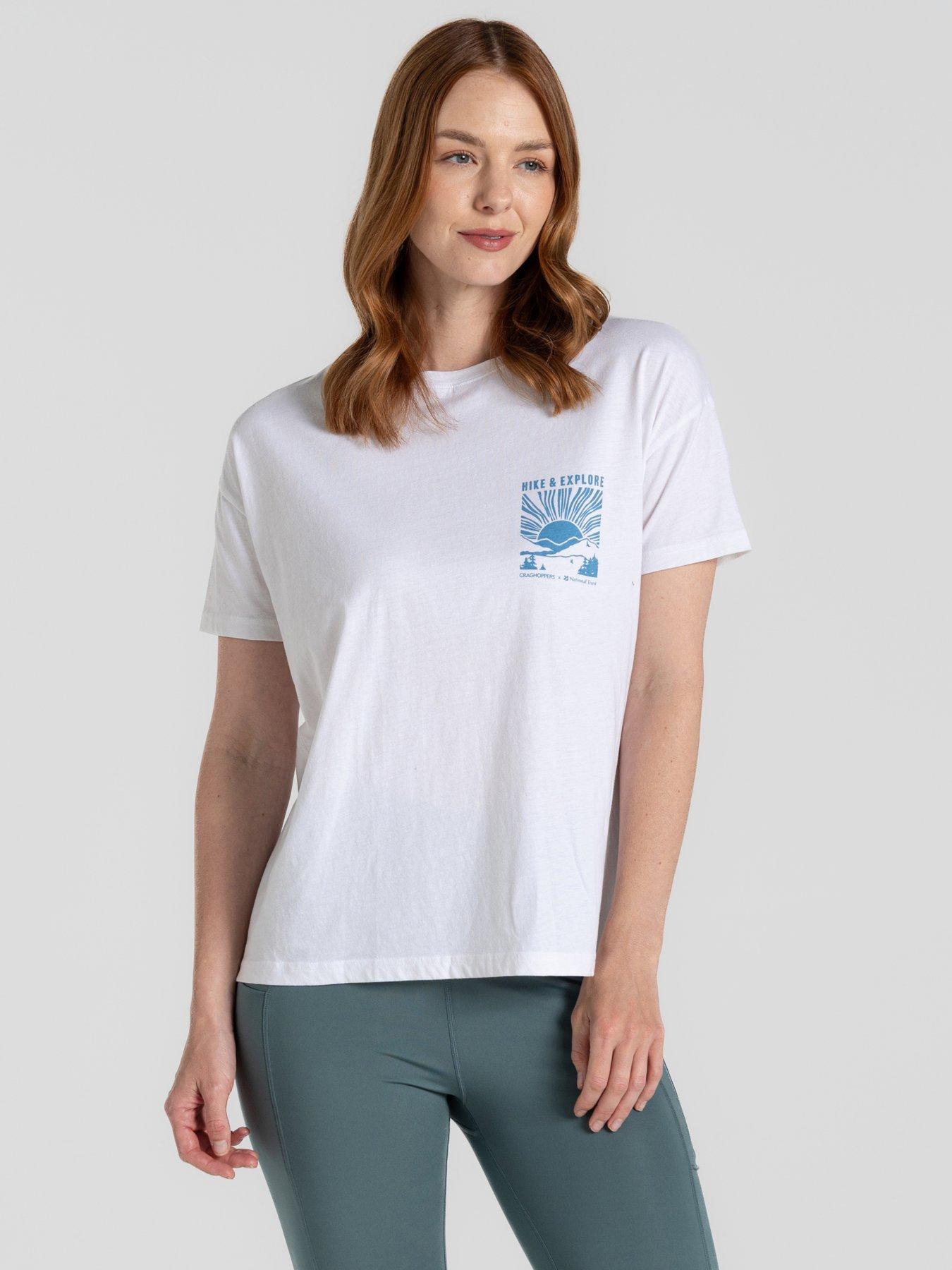 undefined Womens Bistort Short Sleeved T-Shirt - Seasalt Blue
