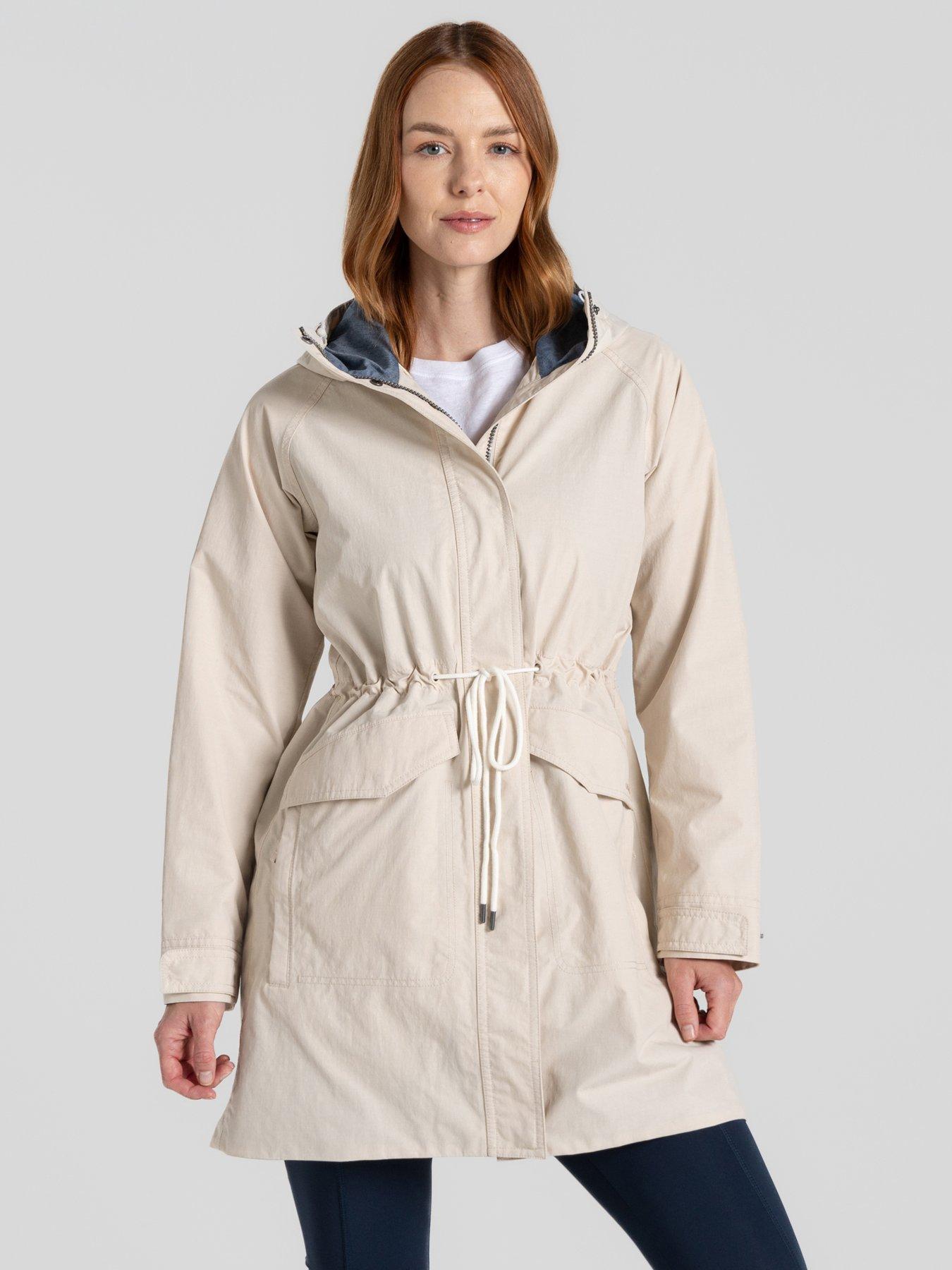 undefined Womens Emilia Waterproof Jacket - Stone