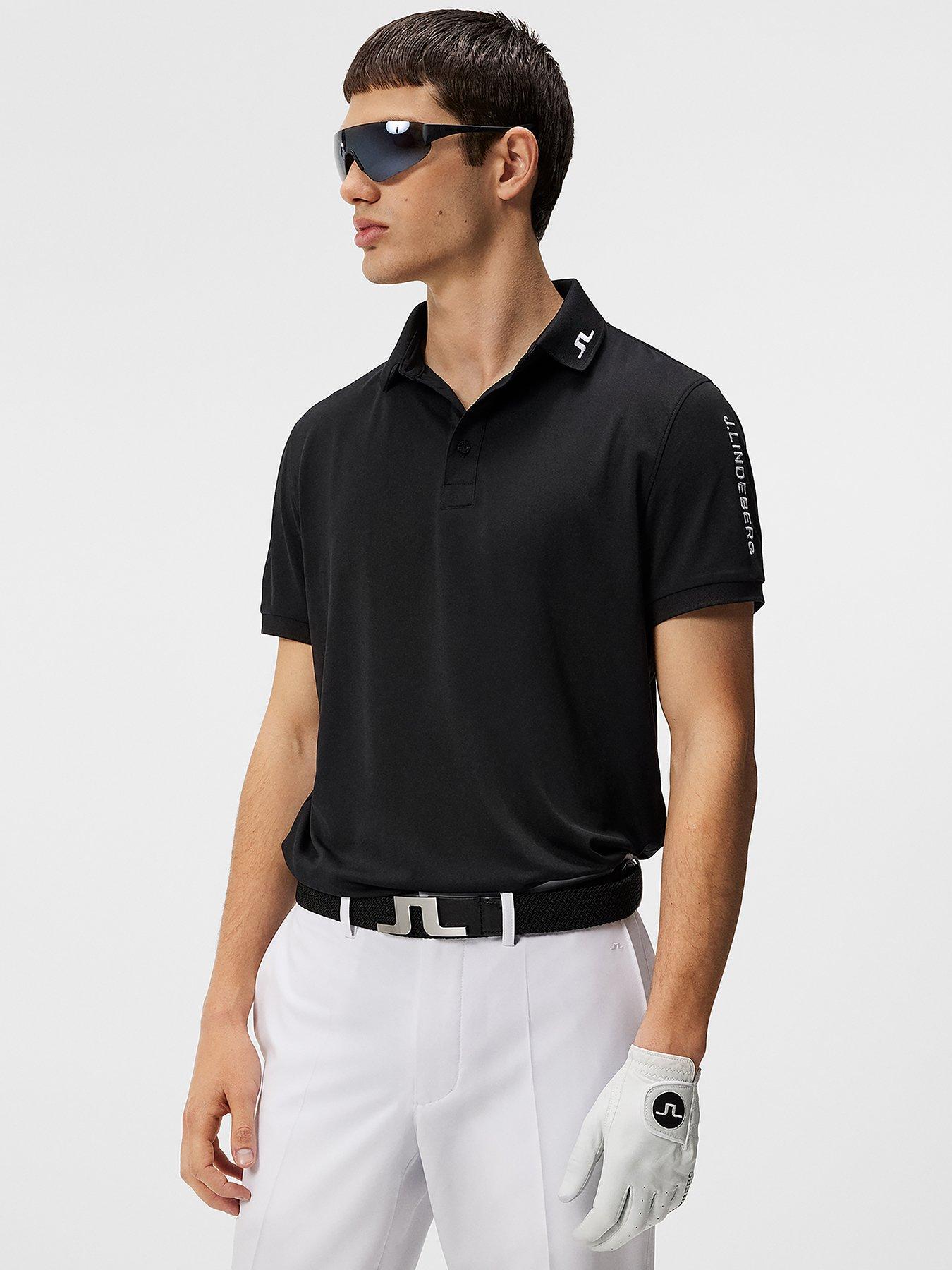 undefined Mens Golf Tour Tech Reg Fit Polo - Black