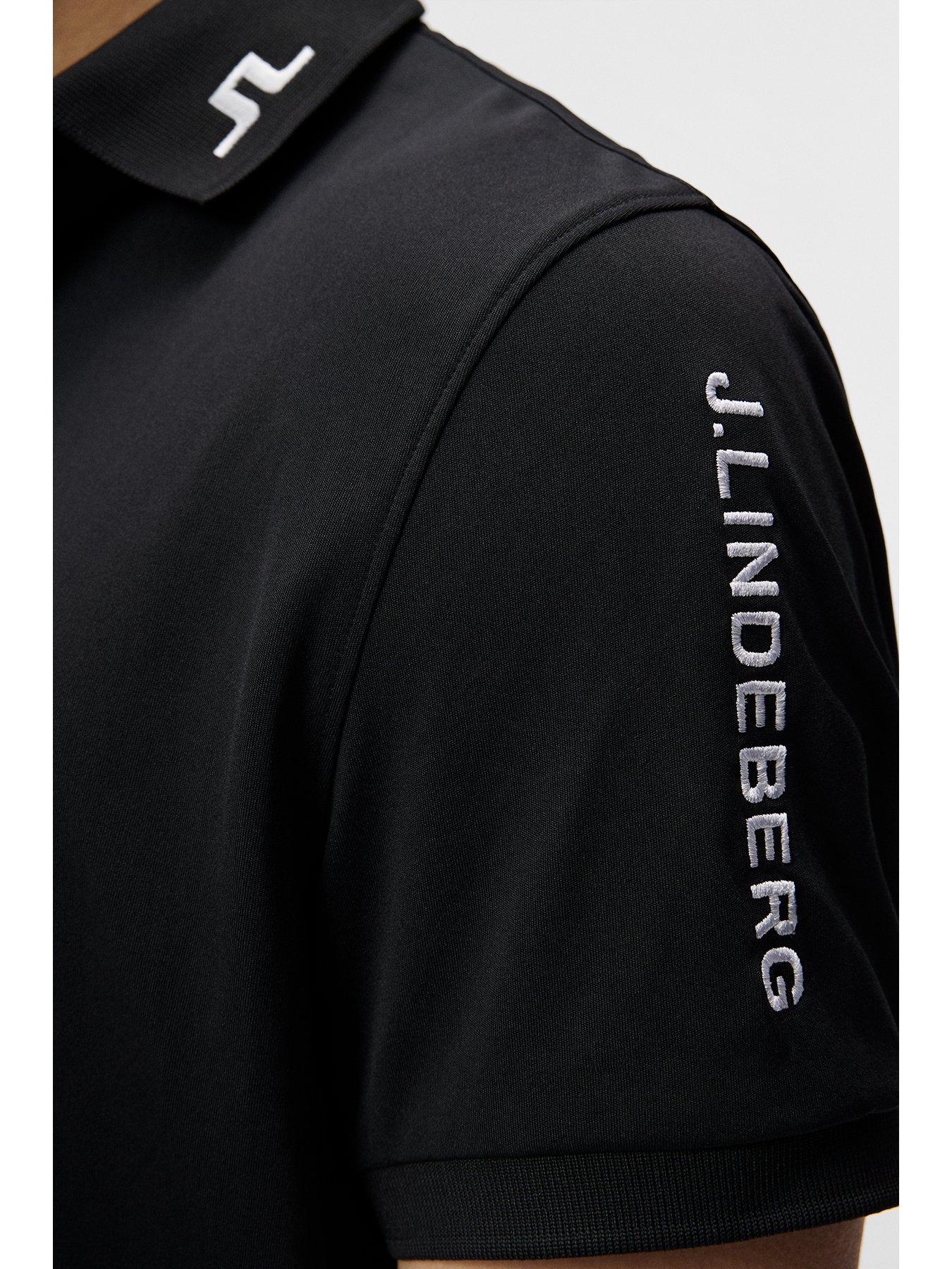 Image 5 of 6 of J LINDEBERG Mens Golf Tour Tech Reg Fit Polo - Black
