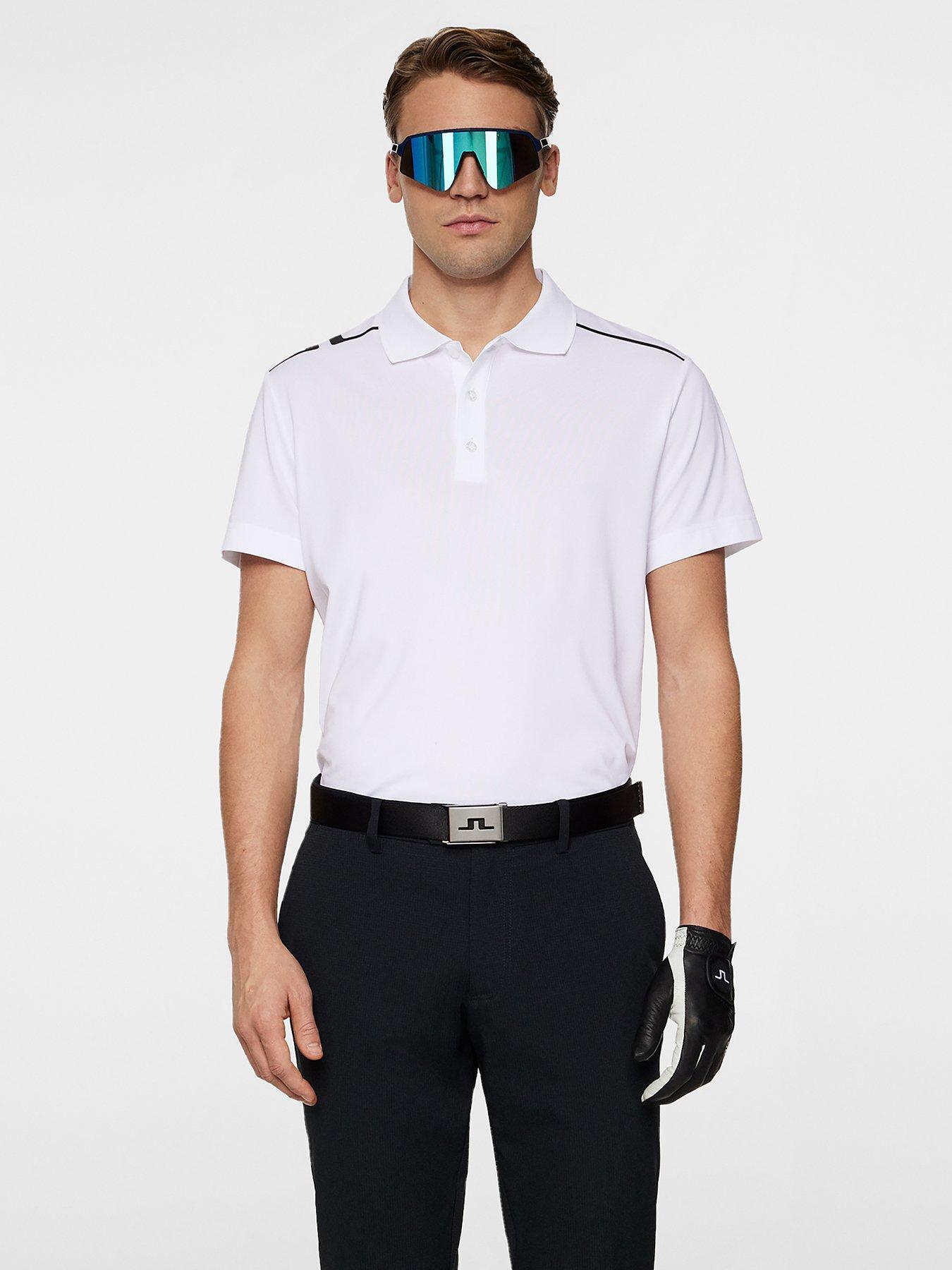 undefined Mens Golf Lionel Regular Fit Polo - White