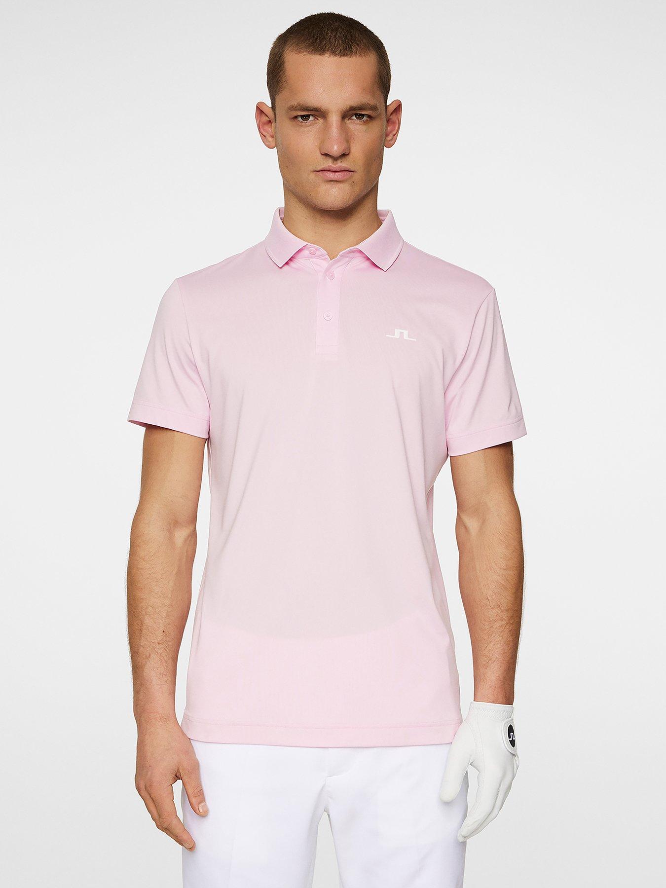 undefined Mens Golf Bridge Polo - Pink