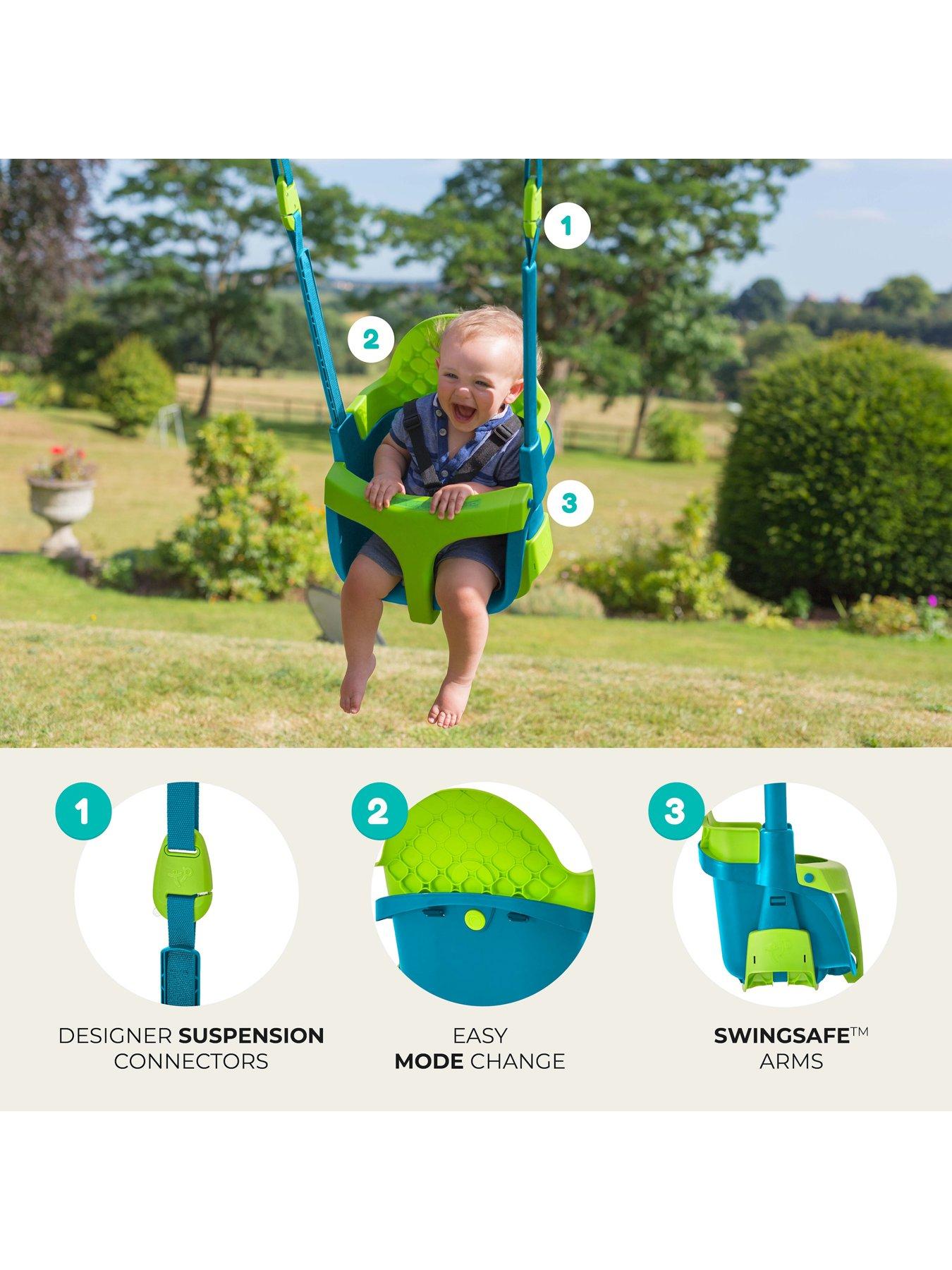 Image 4 of 8 of TP Forest Acorn Growable Wooden Swing Set With Quadpod