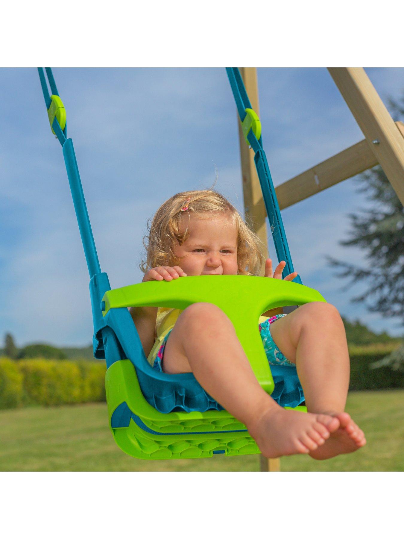 Image 7 of 8 of TP Forest Acorn Growable Wooden Swing Set With Quadpod