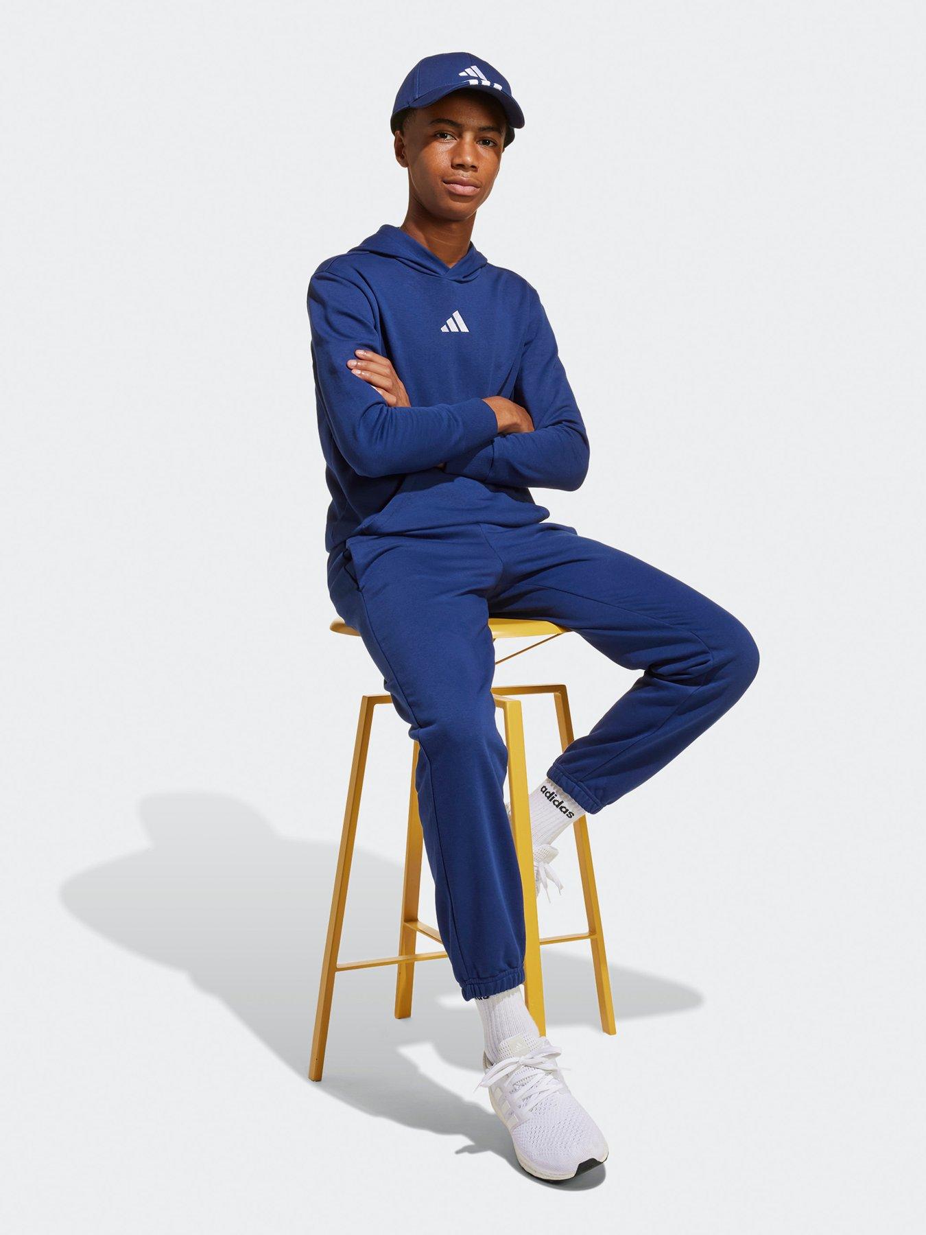 Image 3 of 5 of adidas Sportswear Junior Boys Essentials Joggers  - Blue