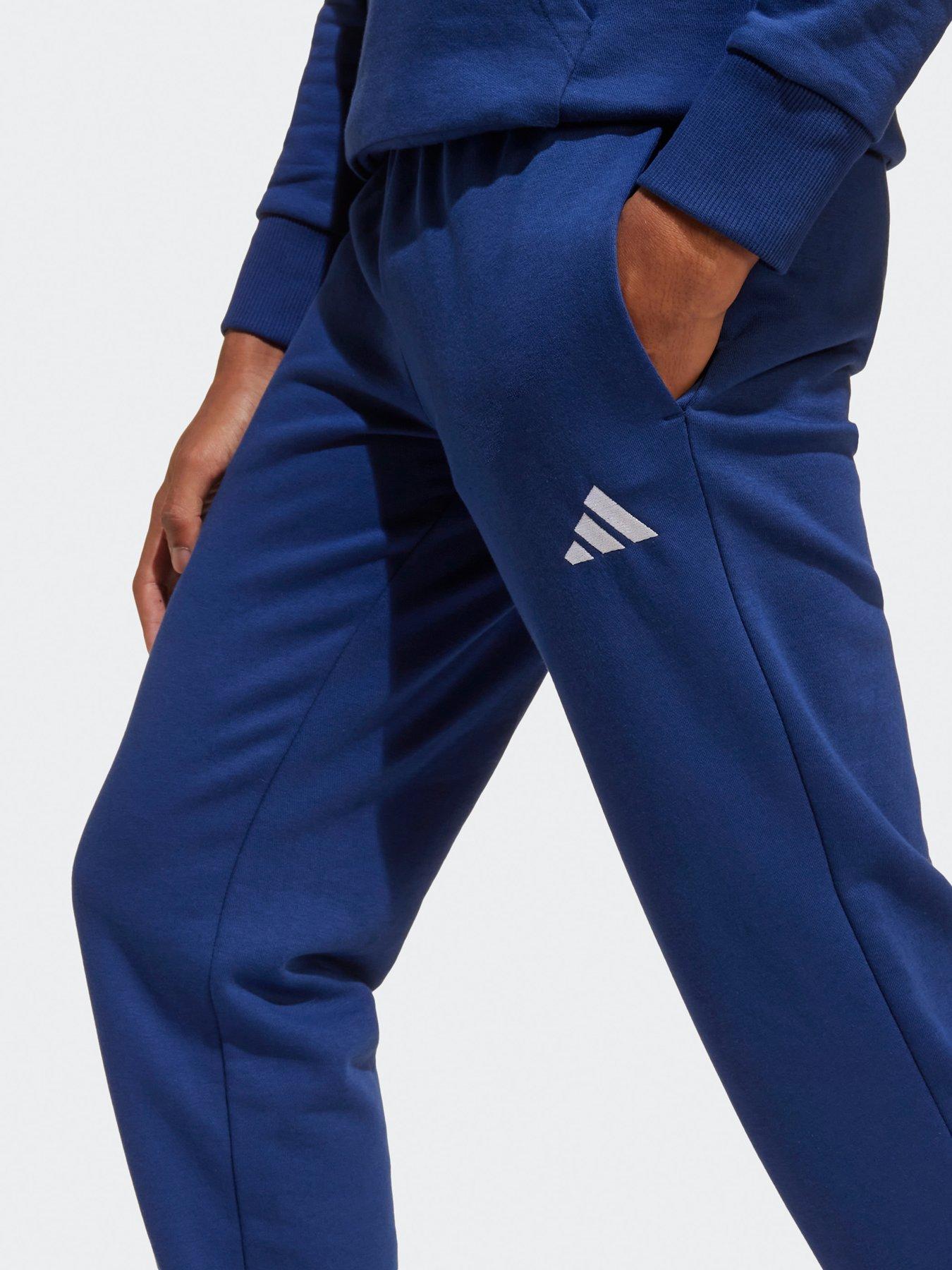 Image 4 of 5 of adidas Sportswear Junior Boys Essentials Joggers  - Blue