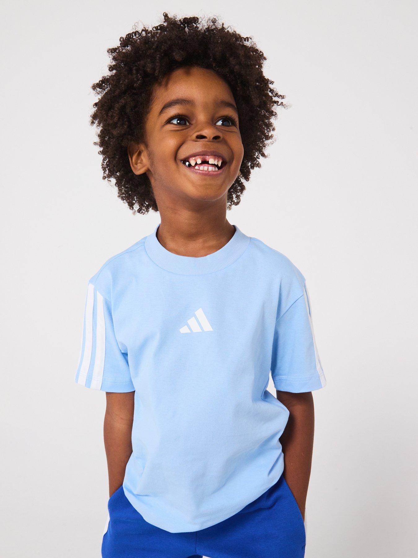 undefined Kids Unisex Essentials T-Shirt - Blue
