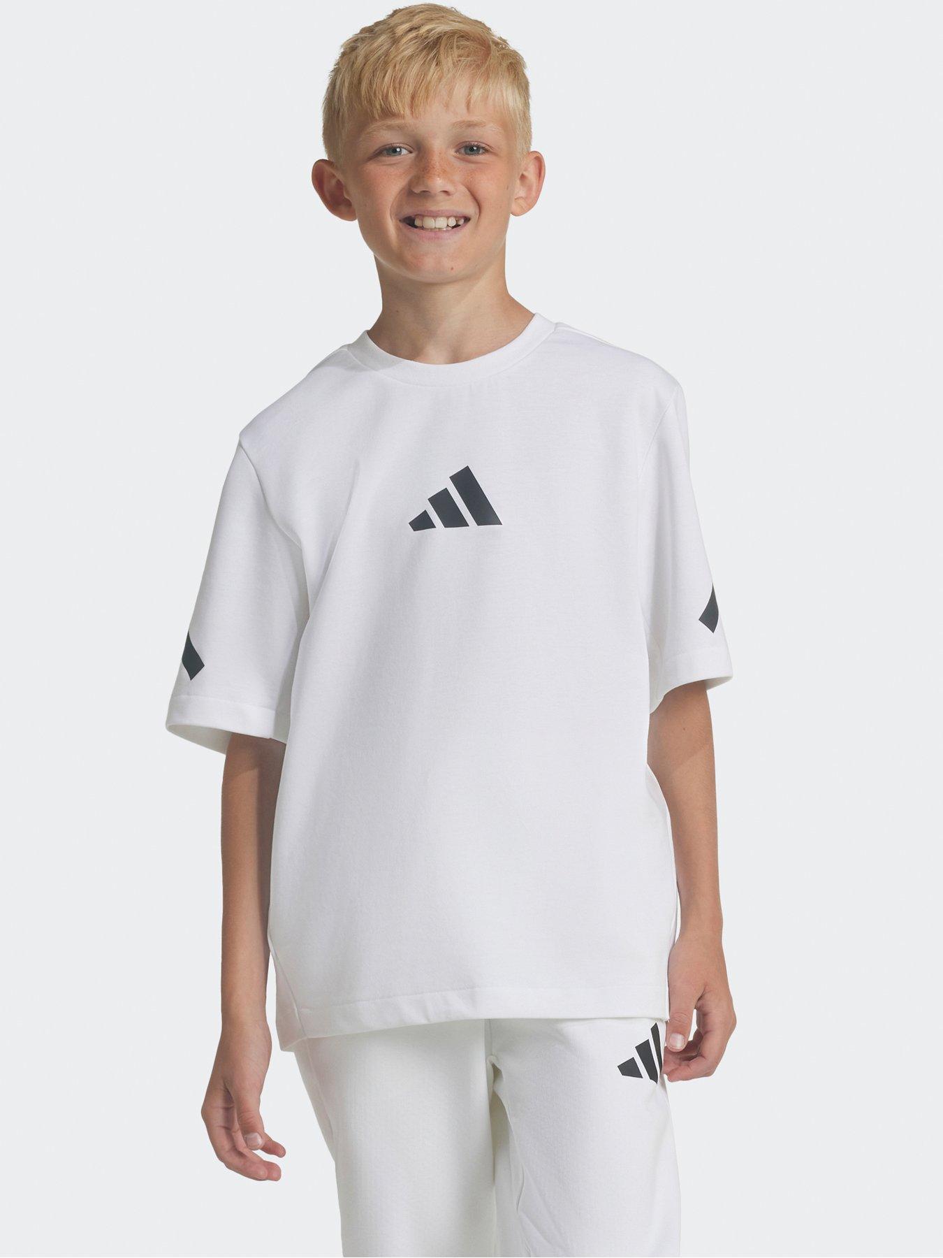 undefined Junior Boys adidas Z.N.E. T-Shirt - White
