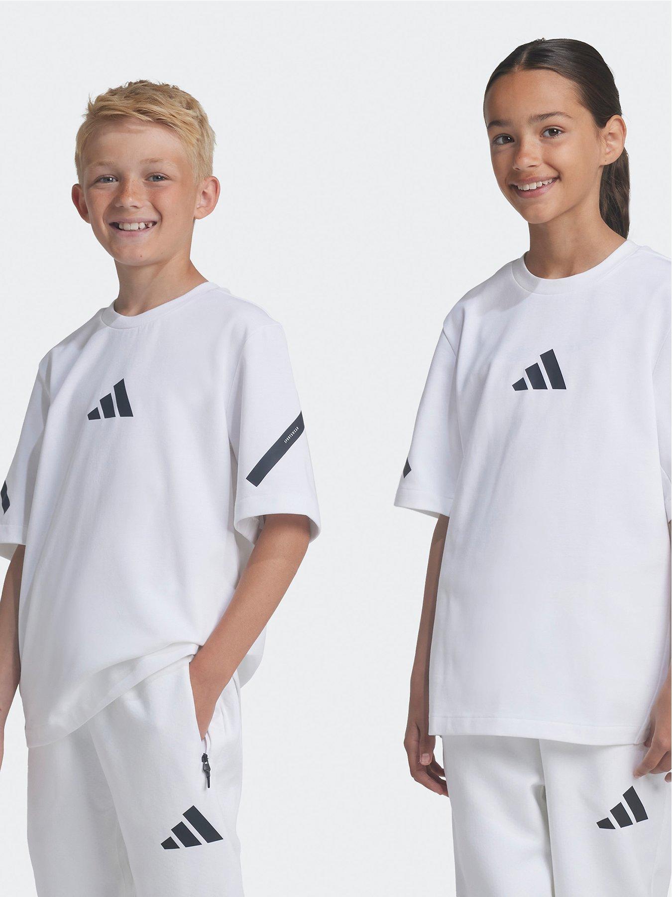undefined Junior Boys adidas Z.N.E. T-Shirt  - White