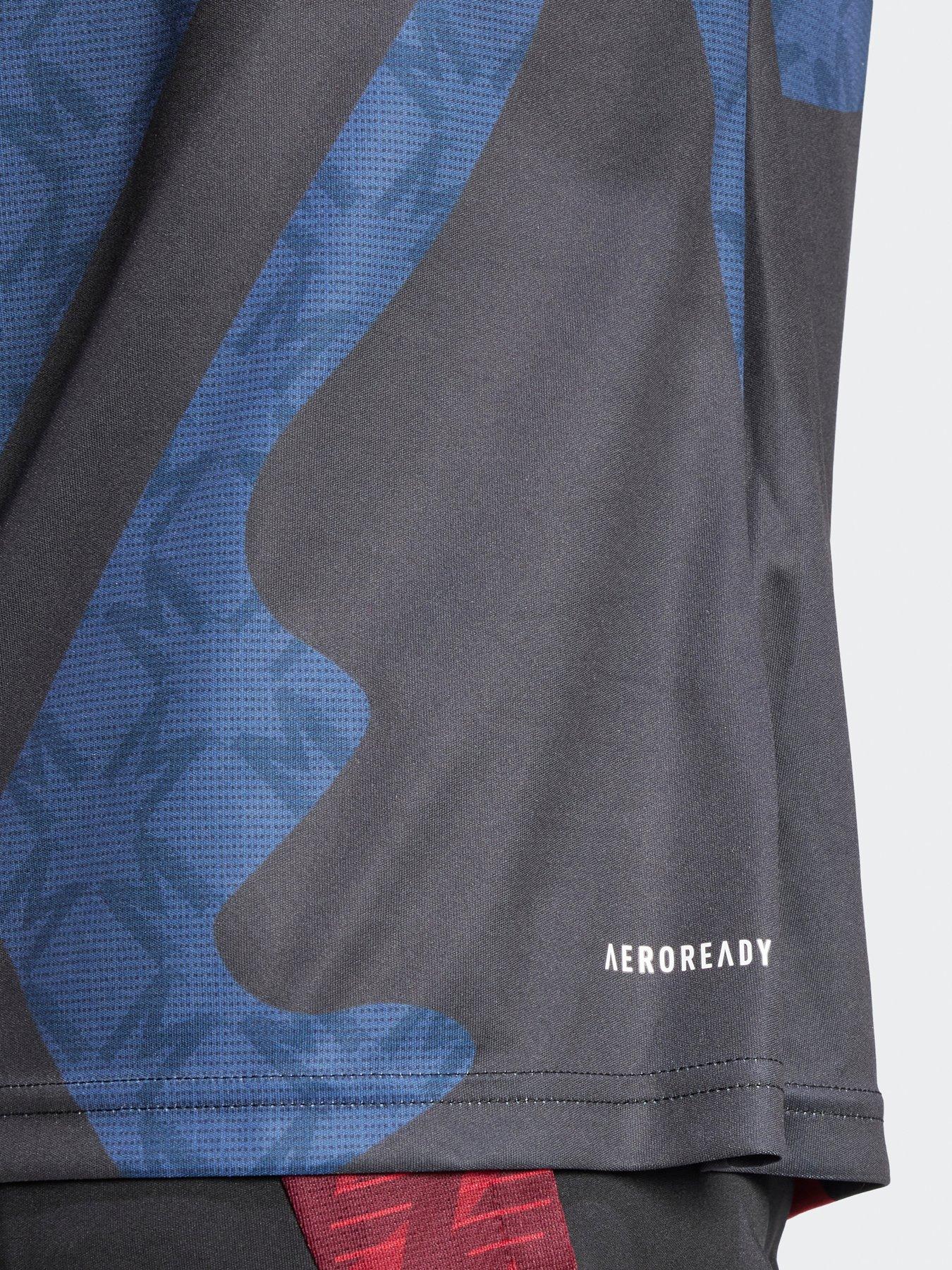 Image 5 of 5 of adidas Mens Manchester United Pre Match Shirt - Black