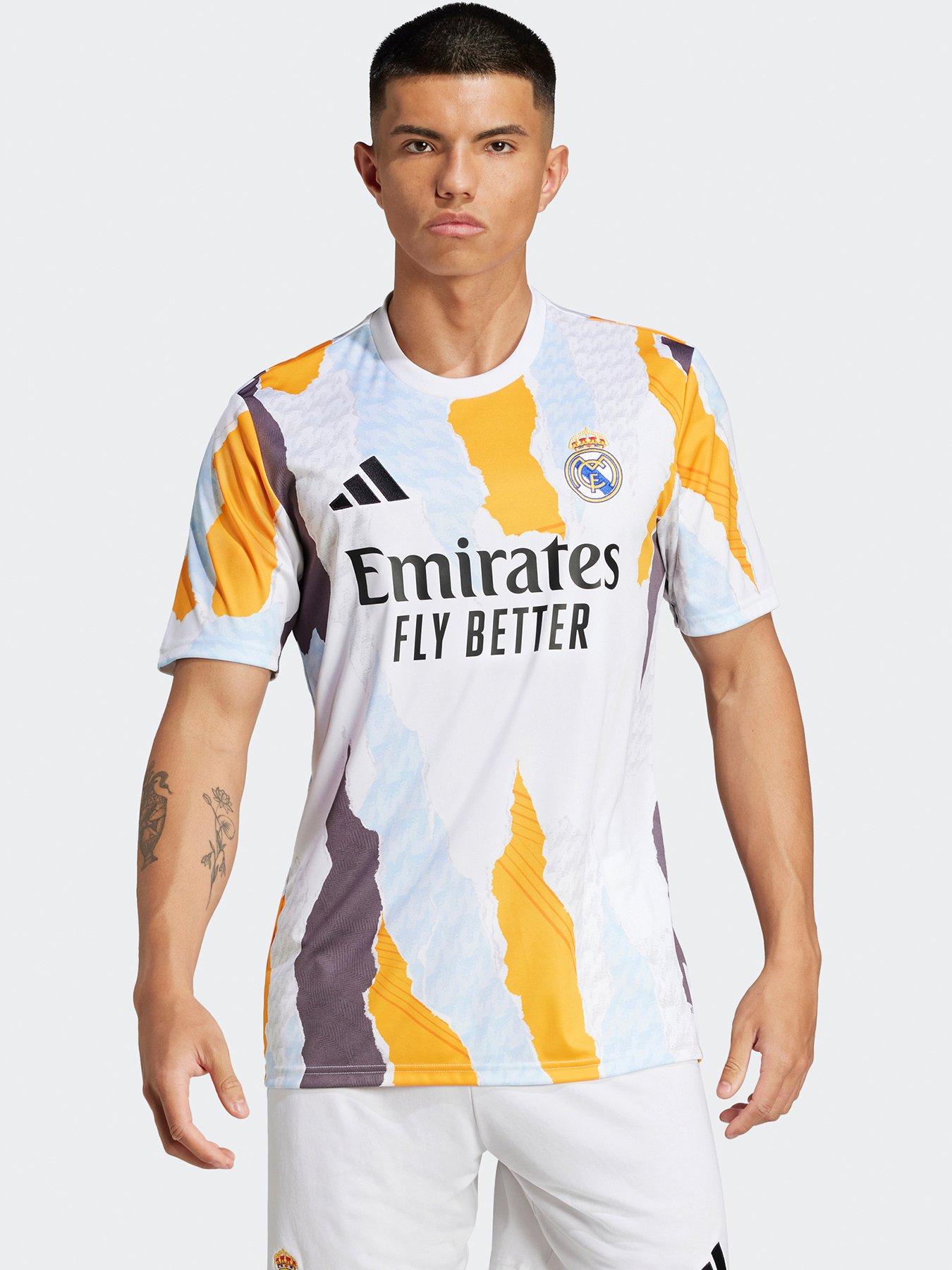 Image 1 of 5 of adidas Mens Real Madrid Pre Match Shirt - Multi