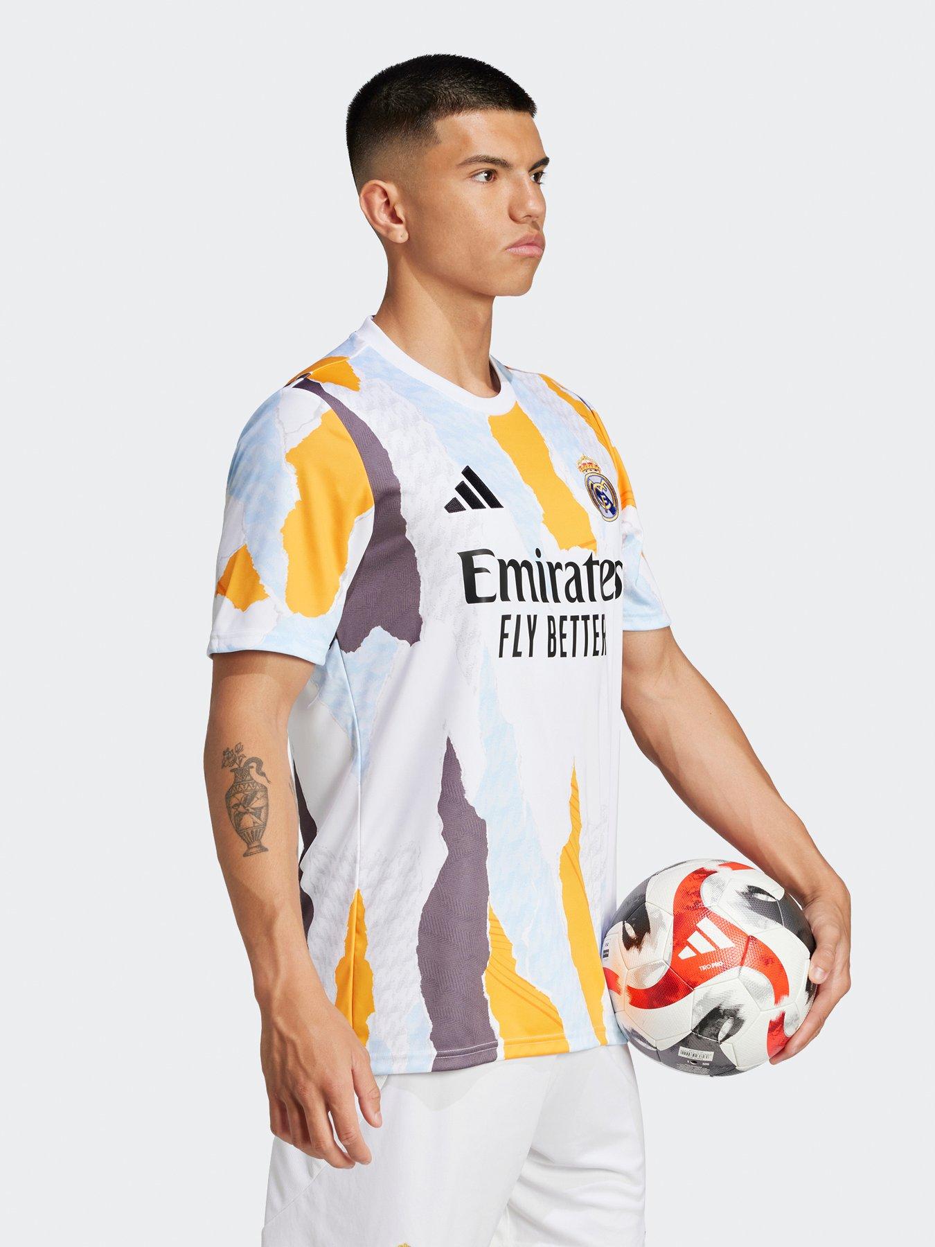Image 2 of 5 of adidas Mens Real Madrid Pre Match Shirt - Multi