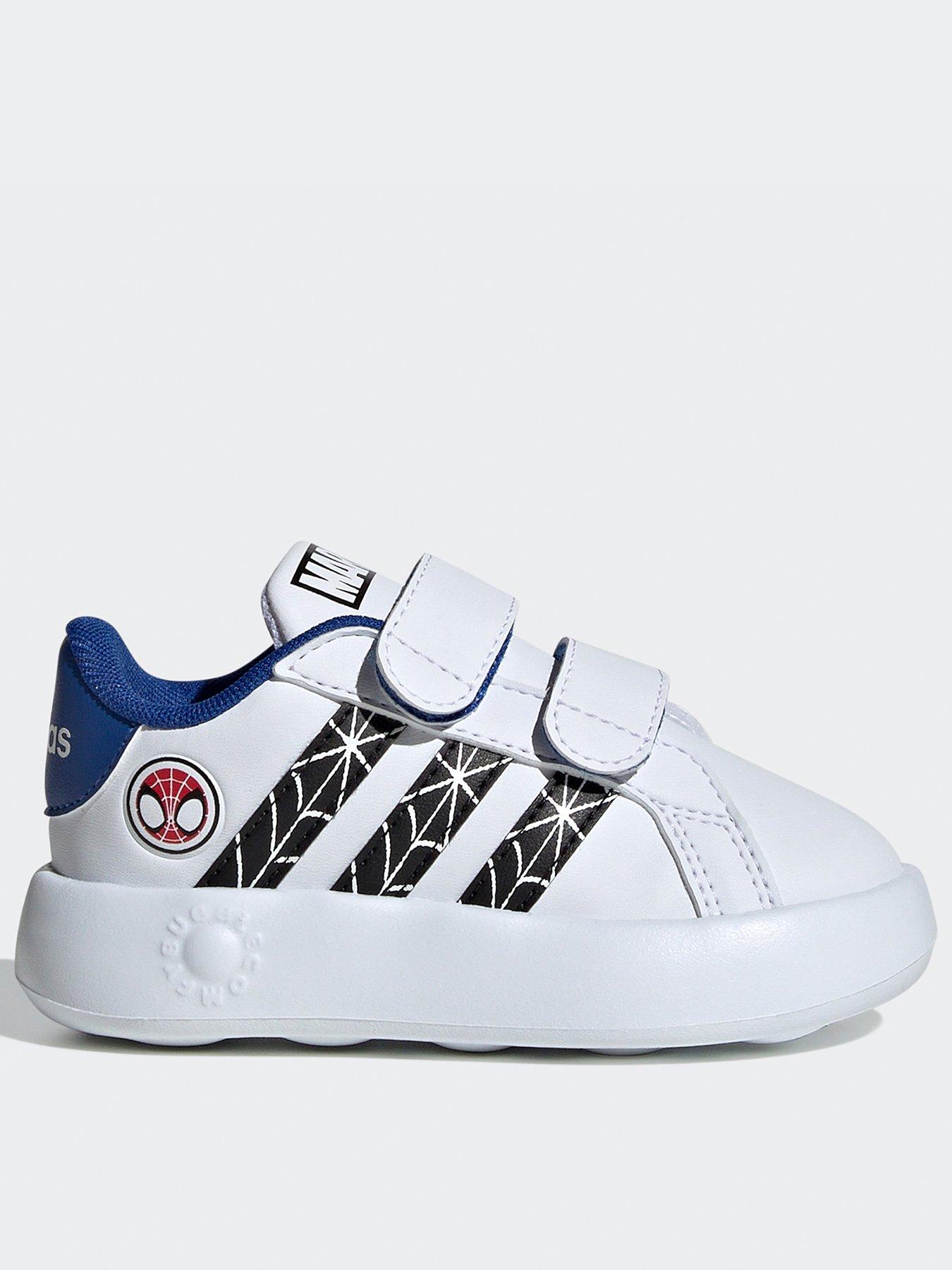 undefined Infant Unisex Marvel's Spider-Man Grand Court Shoes Kids - White