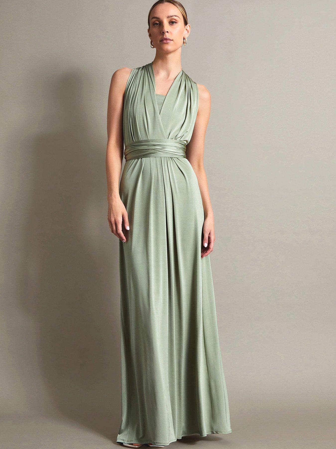 undefined Thea Multiway Bridesmaid Dress Green