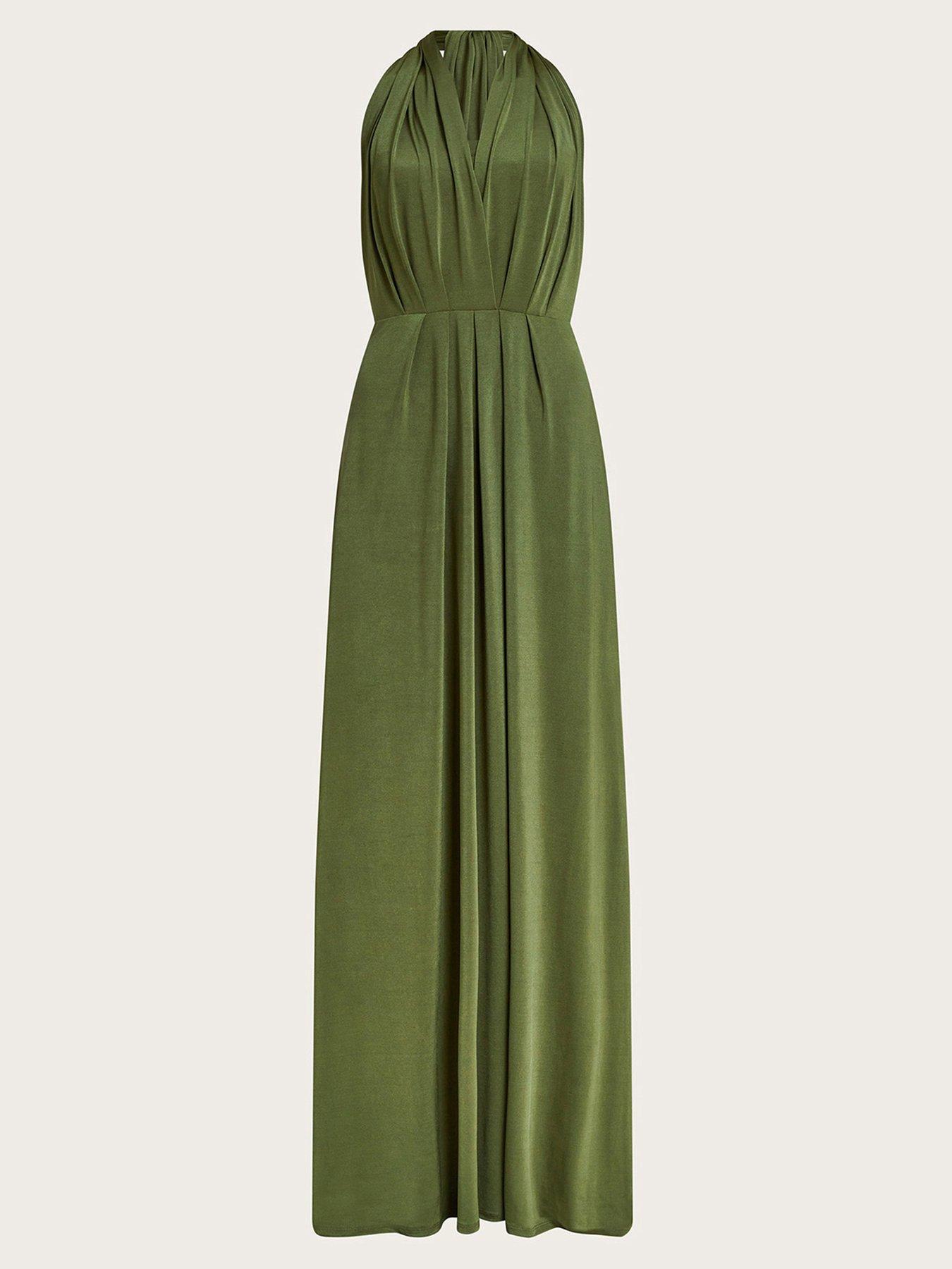 Monsoon Thea Multiway Bridesmaid Dress Green Very
